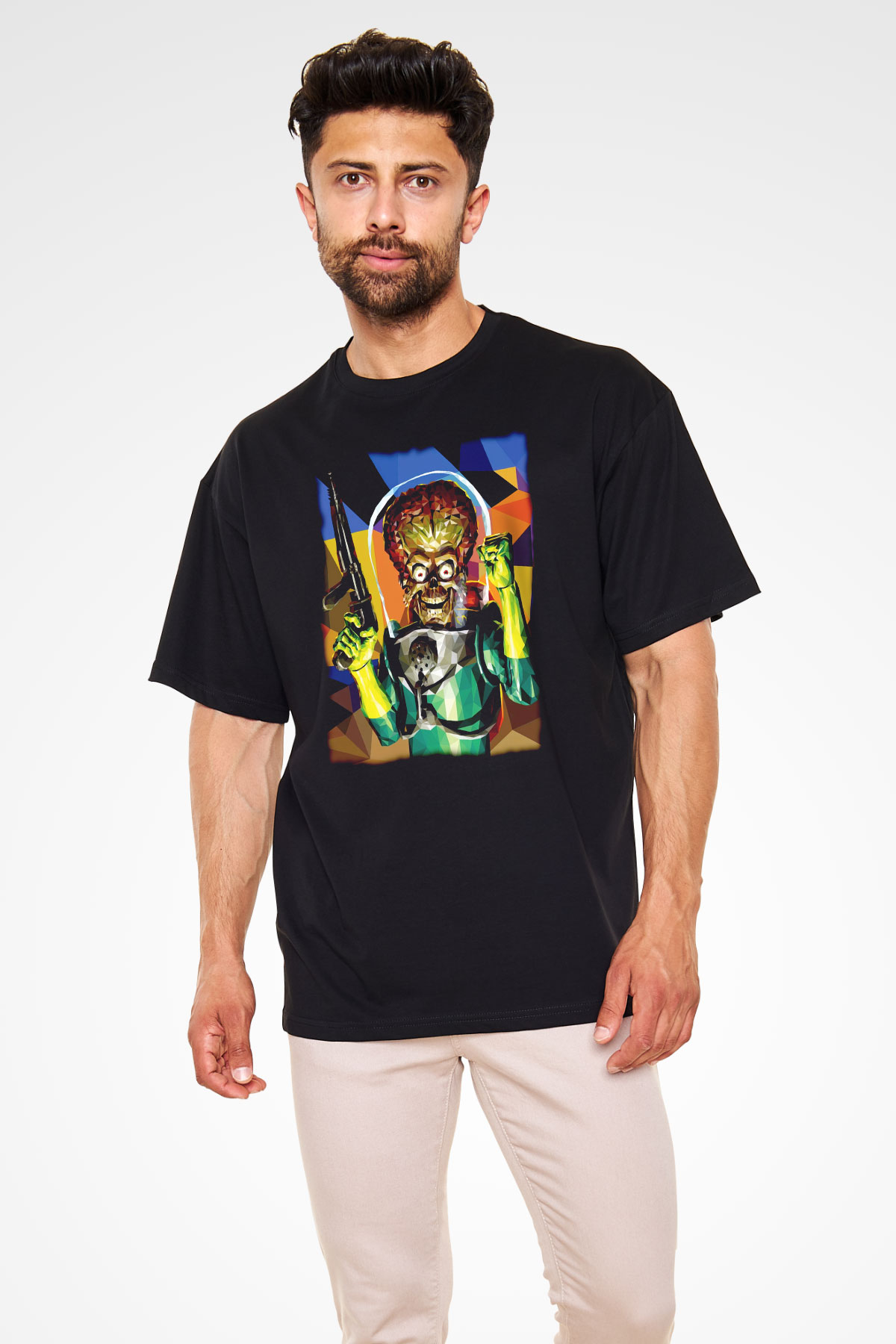 Mars Attacks Siyah Unisex Tişört