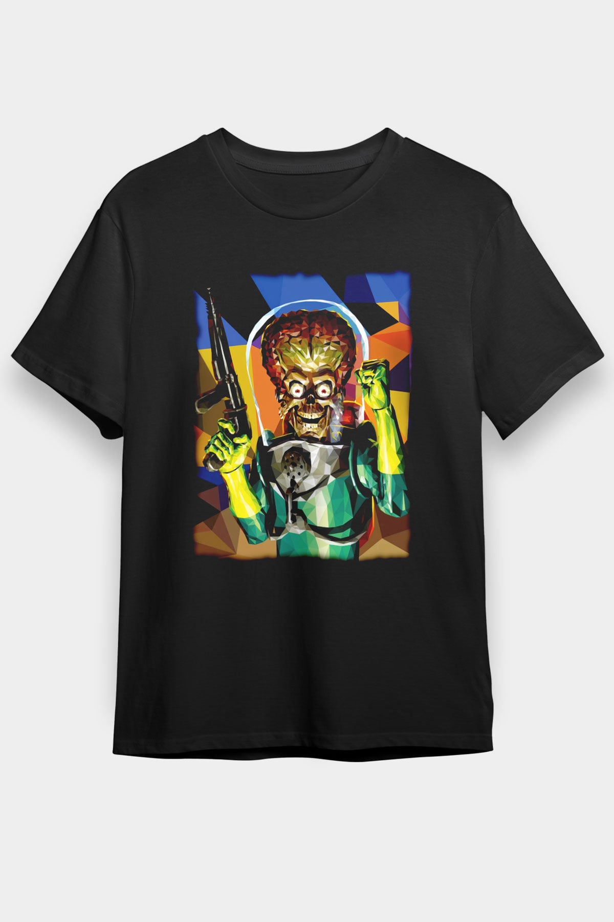 Mars Attacks Siyah Unisex Tişört