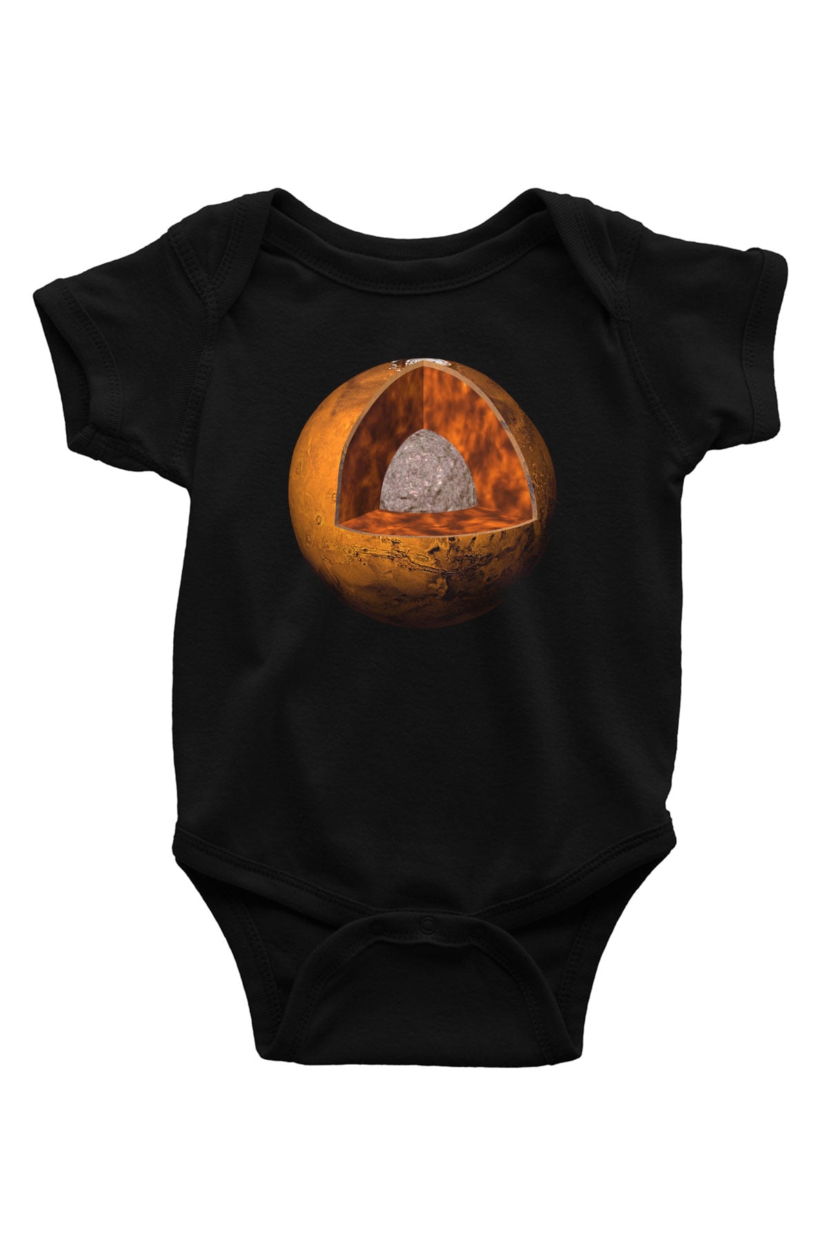 Mars Siyah Bebek Body - Zıbın