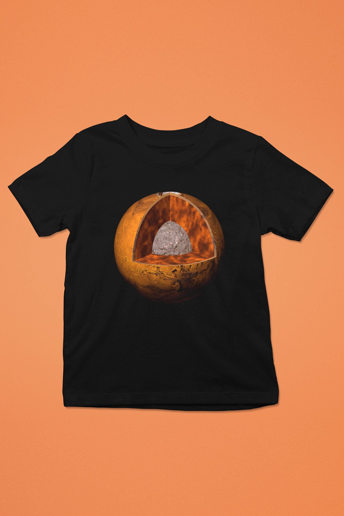 Mars Siyah Unisex Çocuk Tişört