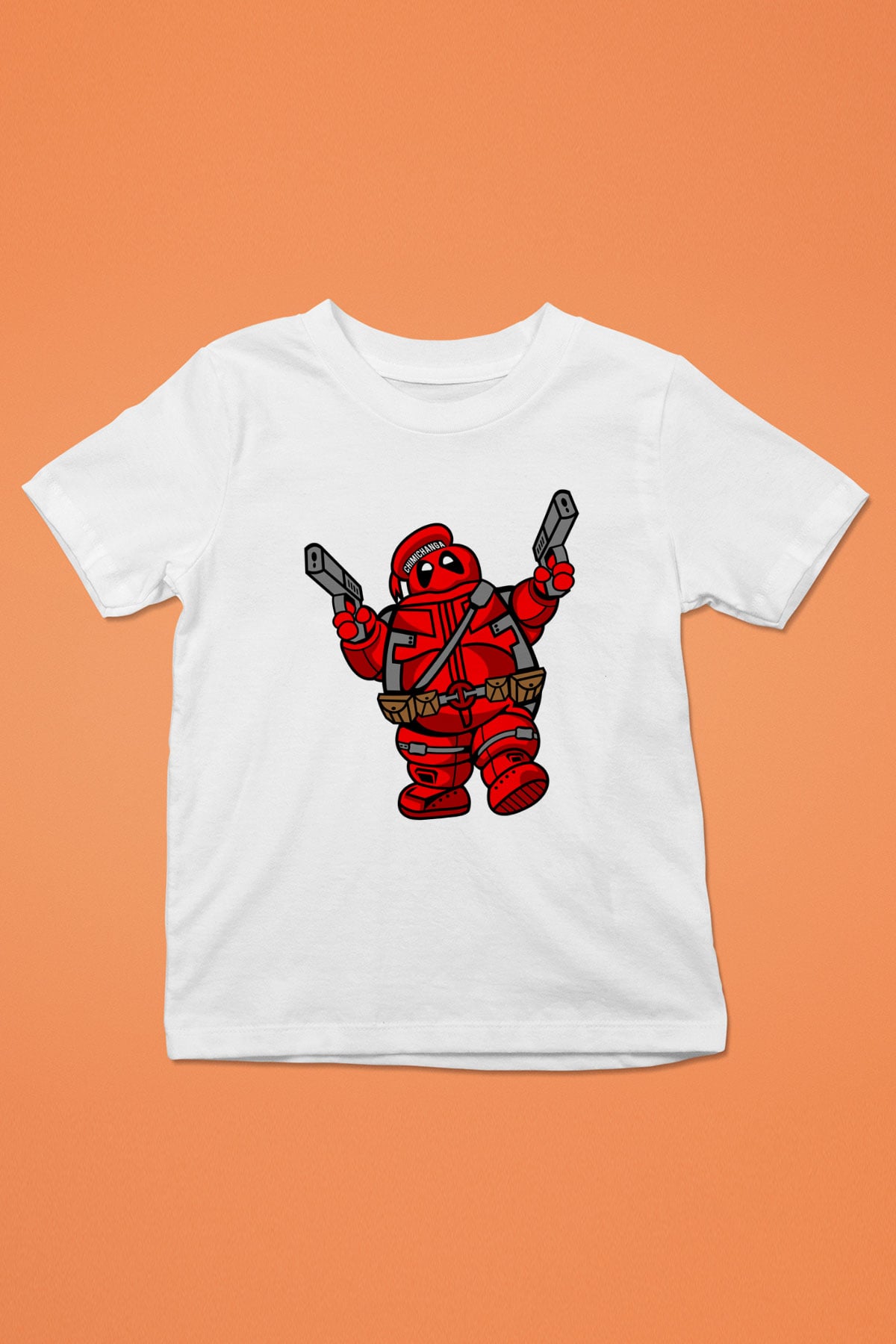 Marshmallow Merc Baskılı Beyaz Unisex Çocuk Tişört