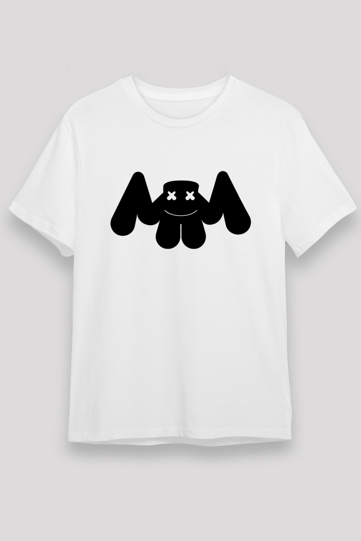 Marshmello Beyaz Unisex Tişört T-Shirt - TişörtFabrikası