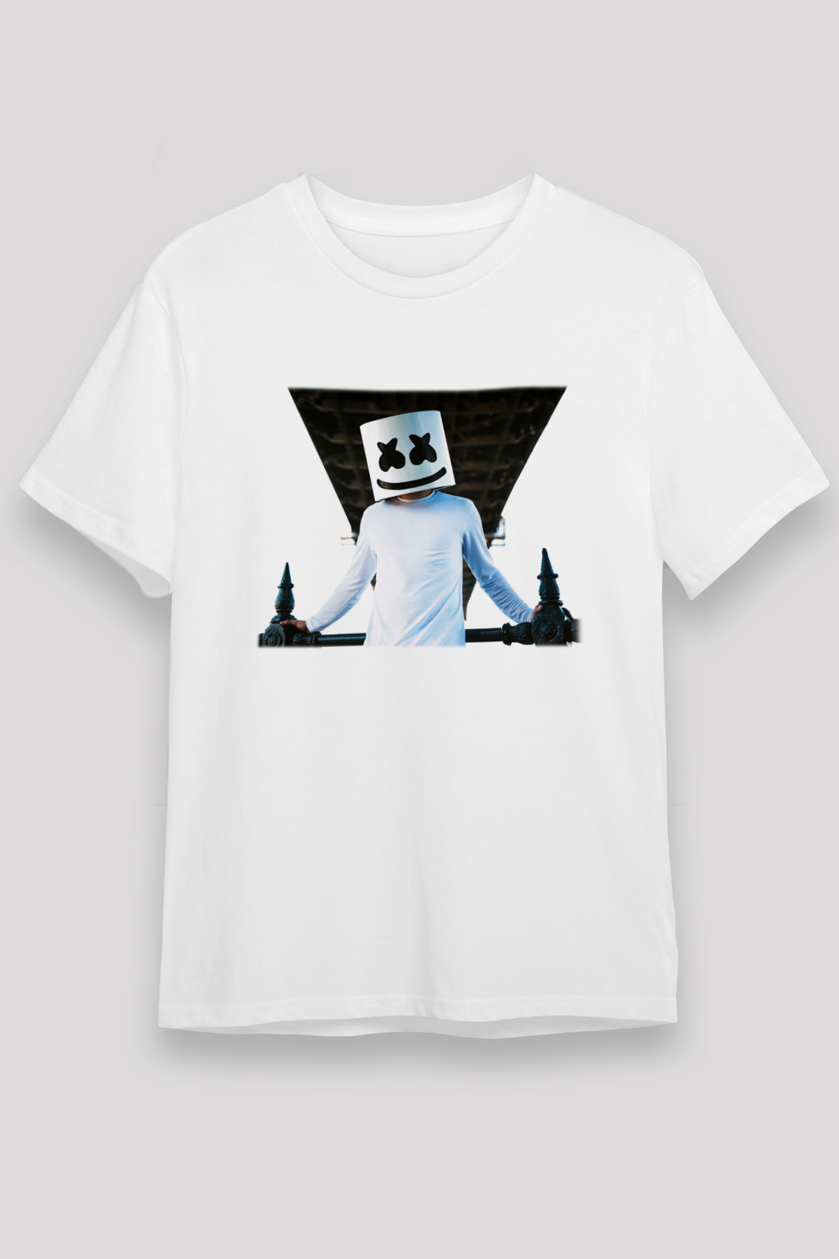 Marshmello Beyaz Unisex Tişört T-Shirt - TişörtFabrikası
