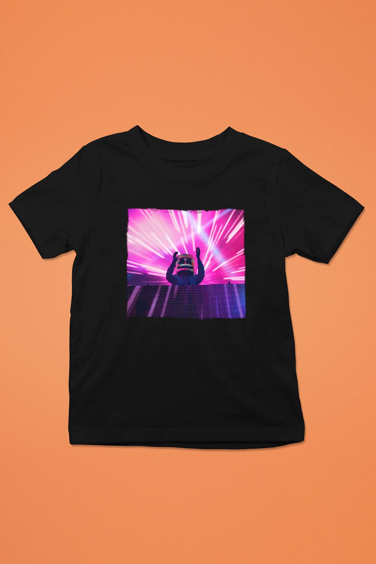 Marshmello Siyah Unisex Çocuk Tişört