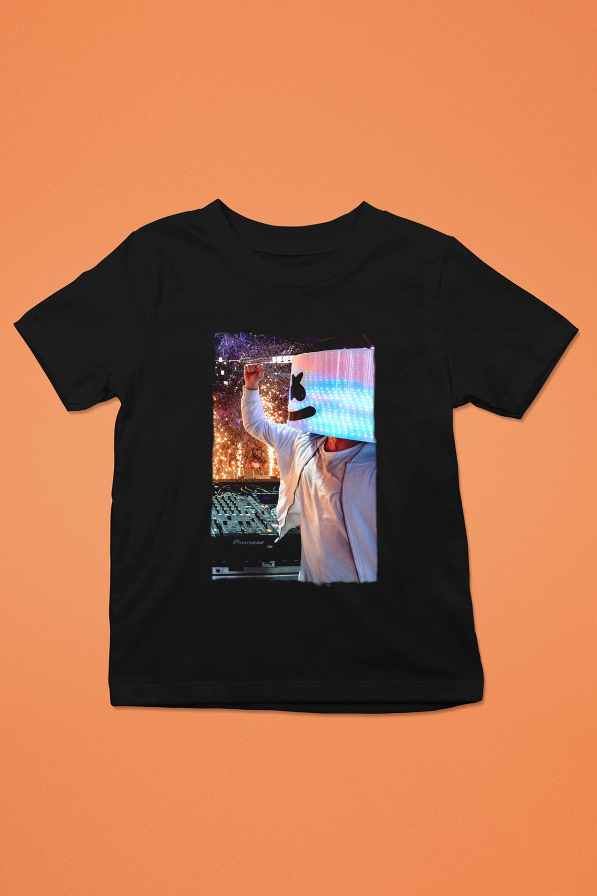 Marshmello Siyah Unisex Çocuk Tişört