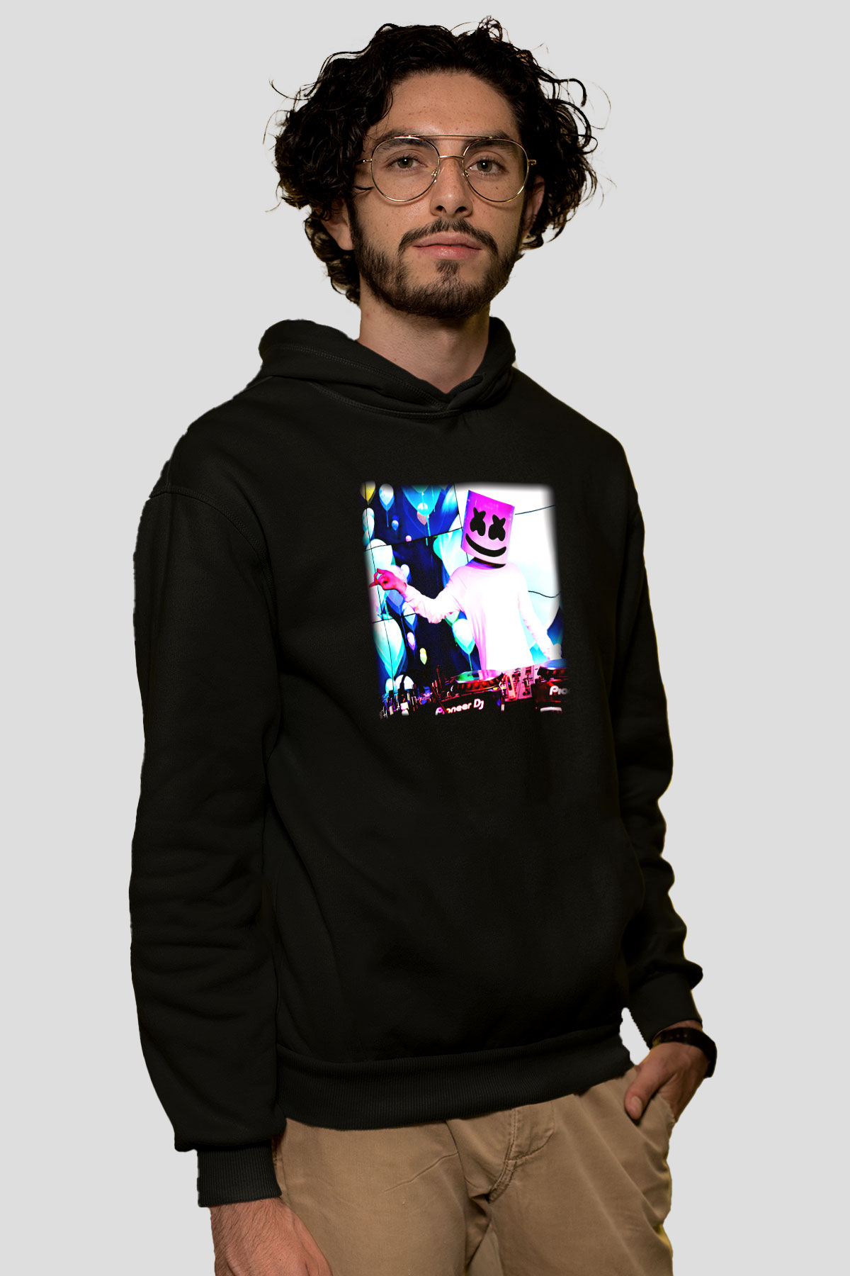 Marshmello Siyah Unisex Hoodie