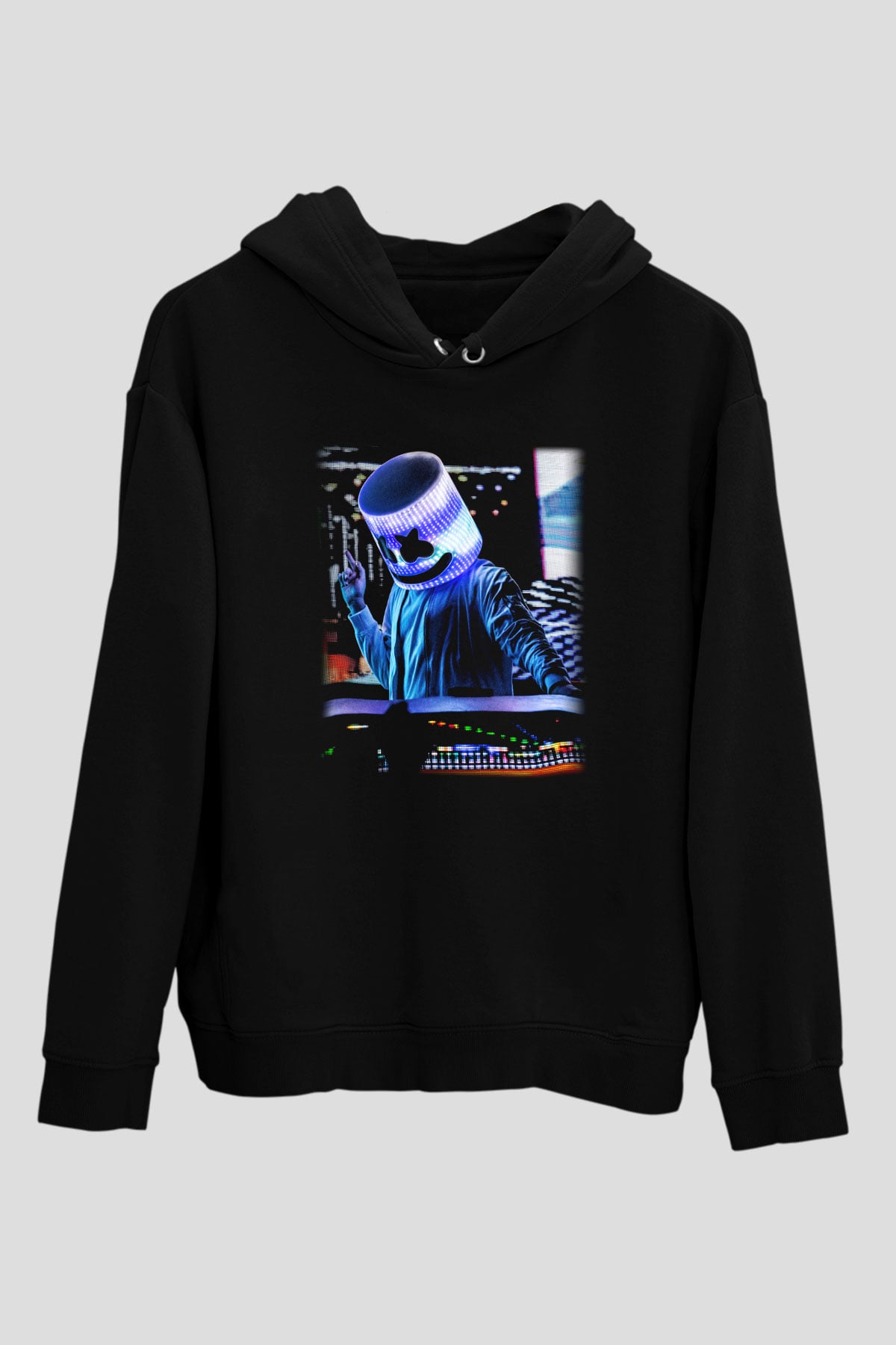 Marshmello Siyah Unisex Hoodie