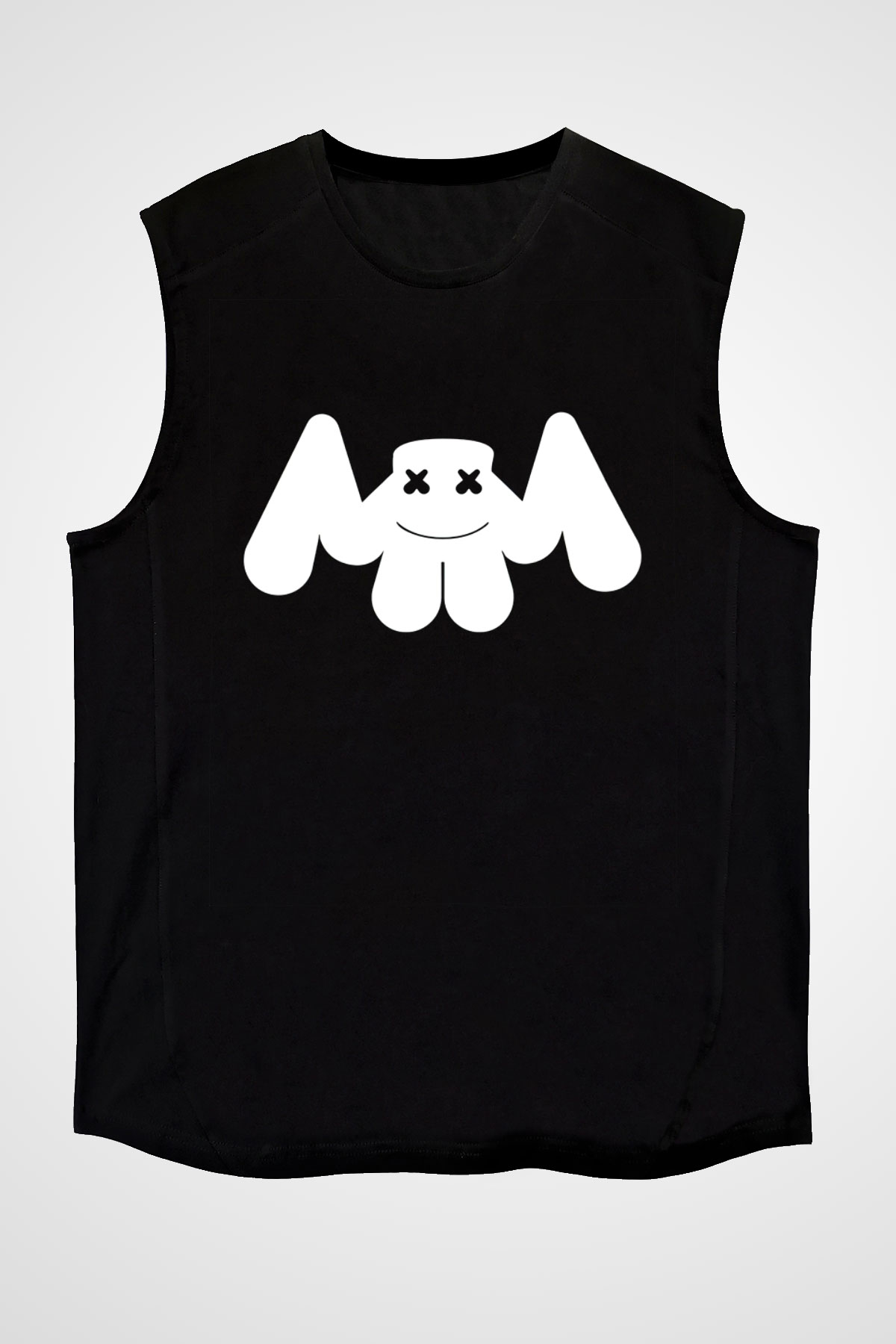 Marshmello Siyah Unisex Kolsuz Tişört