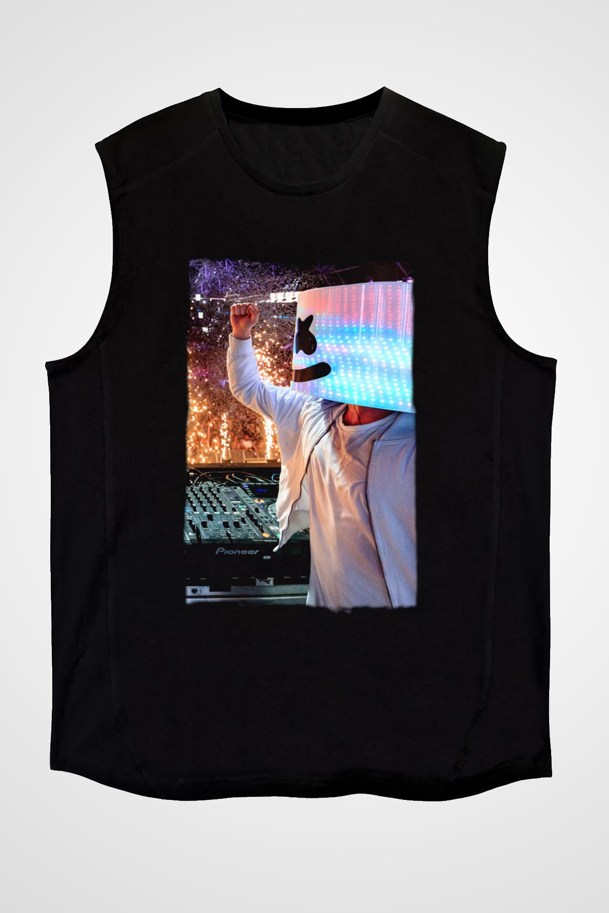 Marshmello Siyah Unisex Kolsuz Tişört