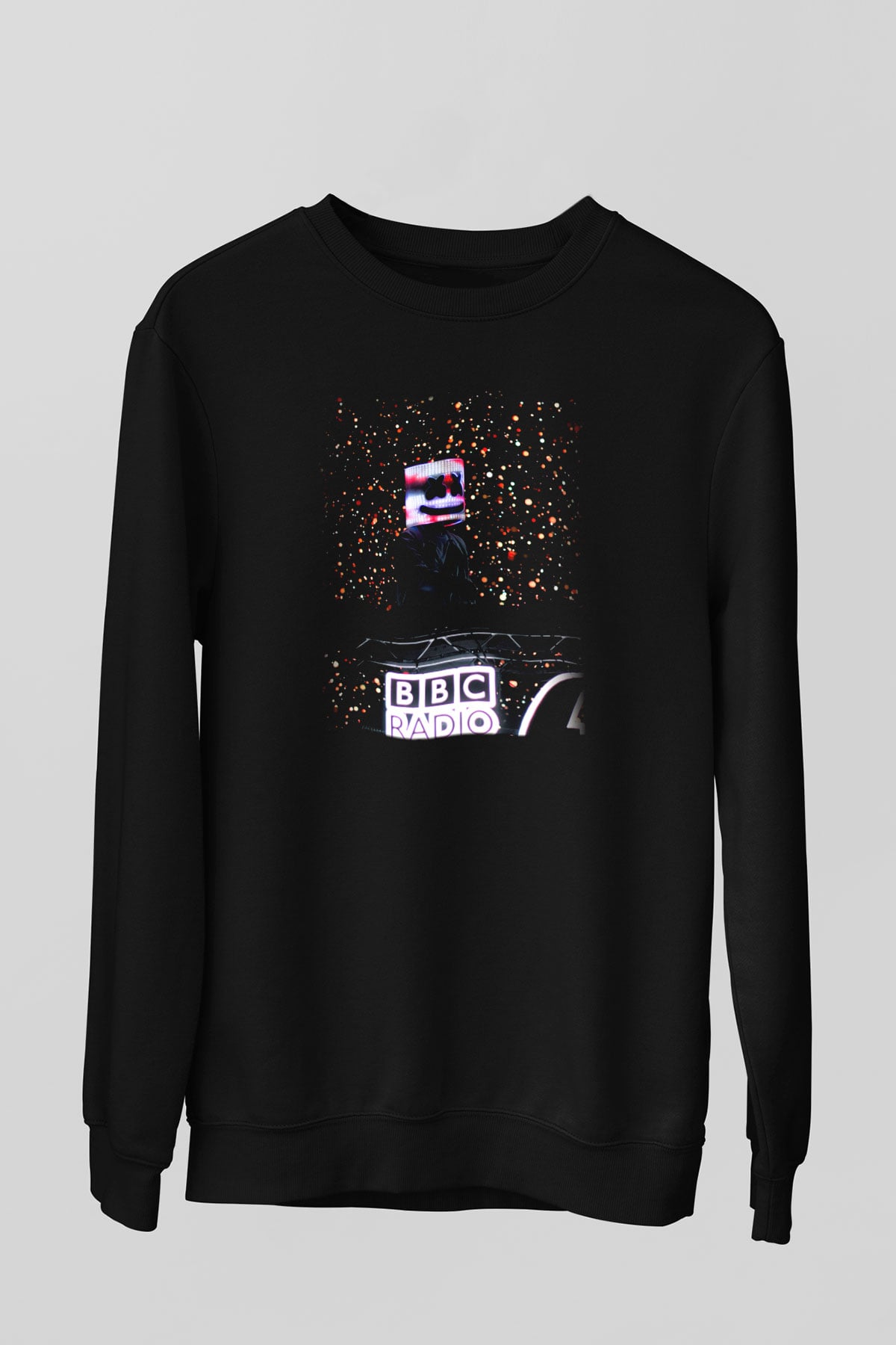 Marshmello Siyah Unisex Sweatshirt