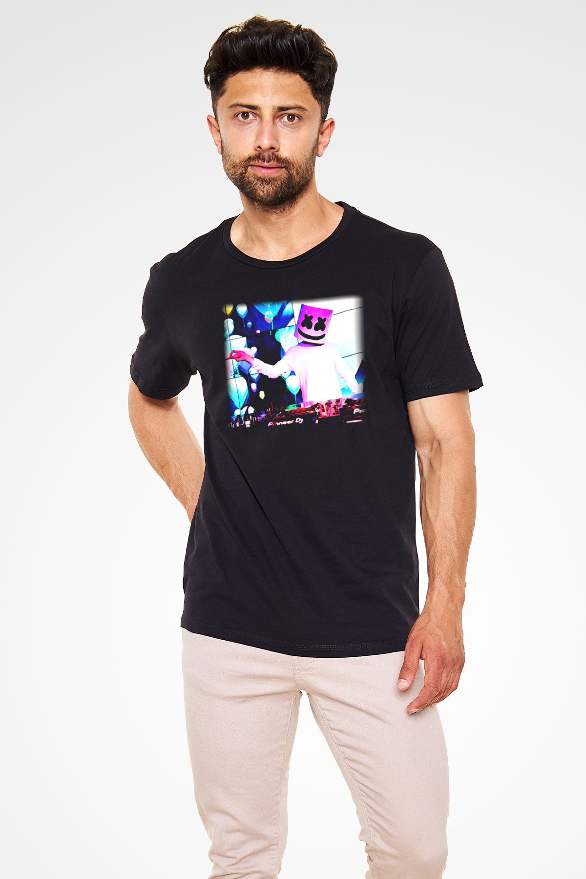 Marshmello Siyah Unisex Tişört T-Shirt - TişörtFabrikası