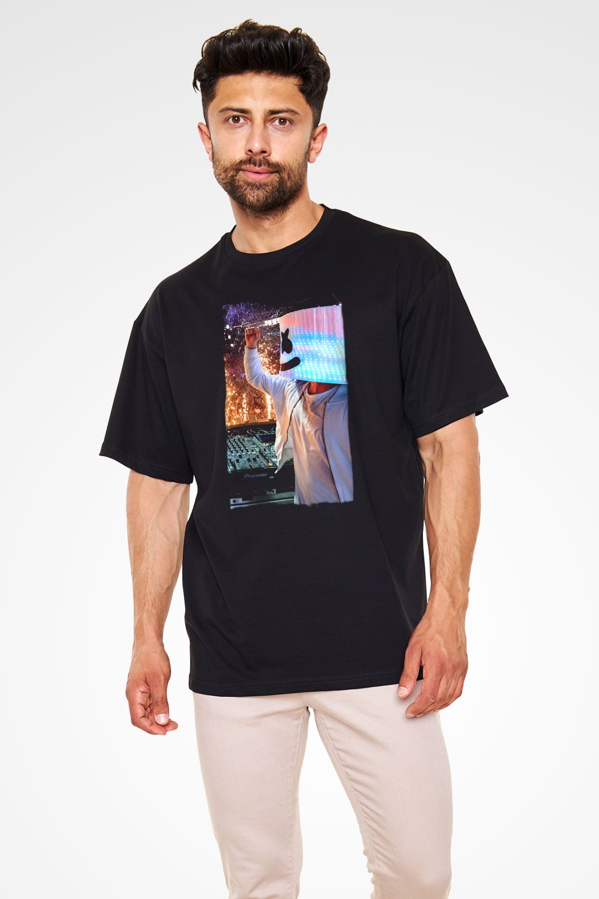 Marshmello Siyah Unisex Tişört T-Shirt - TişörtFabrikası