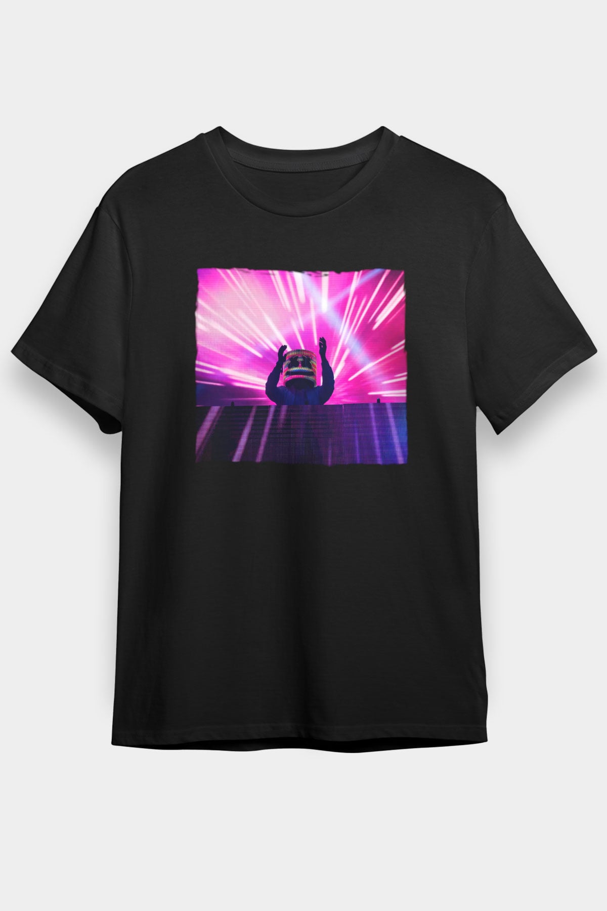 Marshmello Siyah Unisex Tişört T-Shirt - TişörtFabrikası