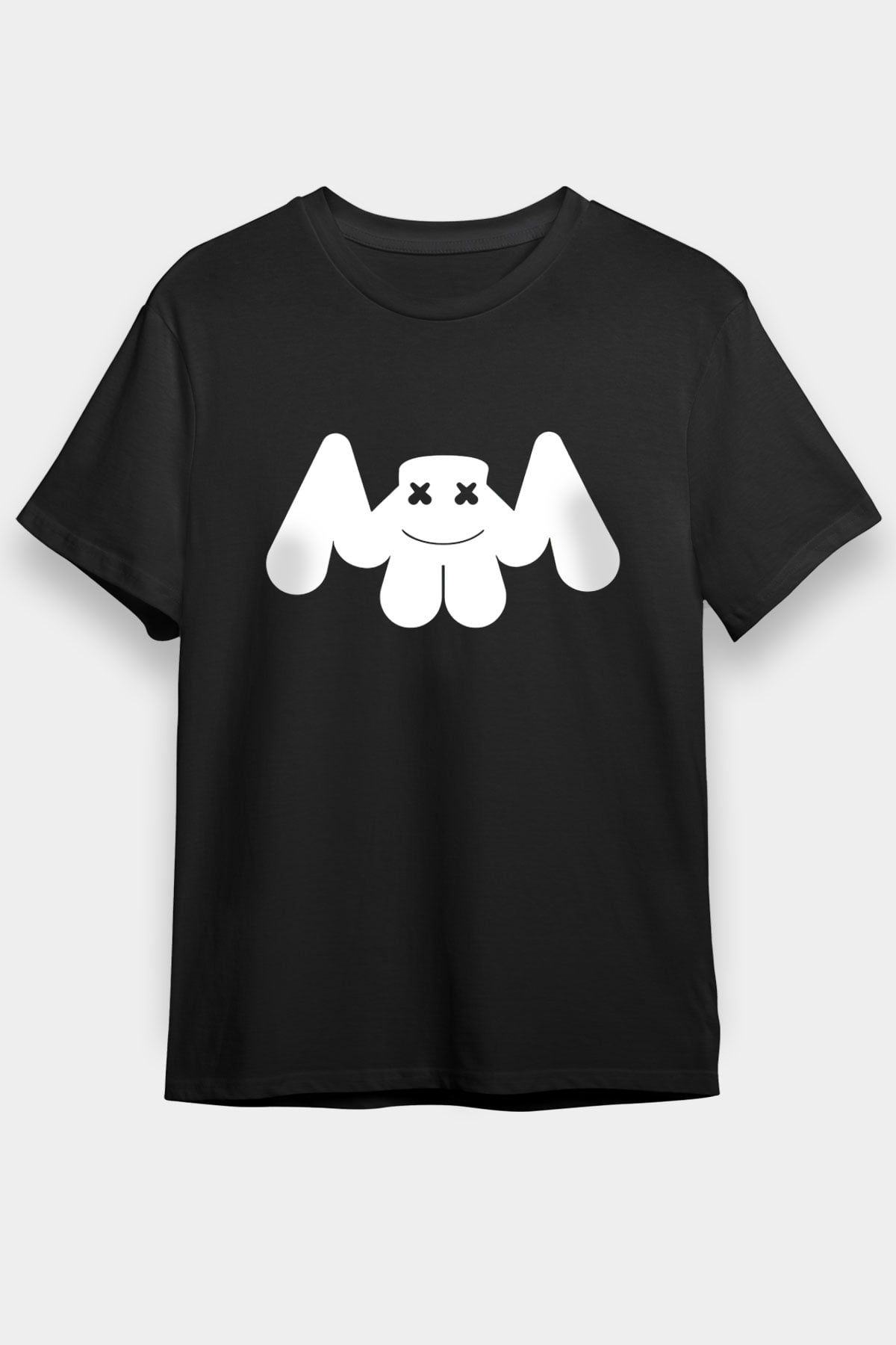 Marshmello Siyah Unisex Tişört T-Shirt - TişörtFabrikası
