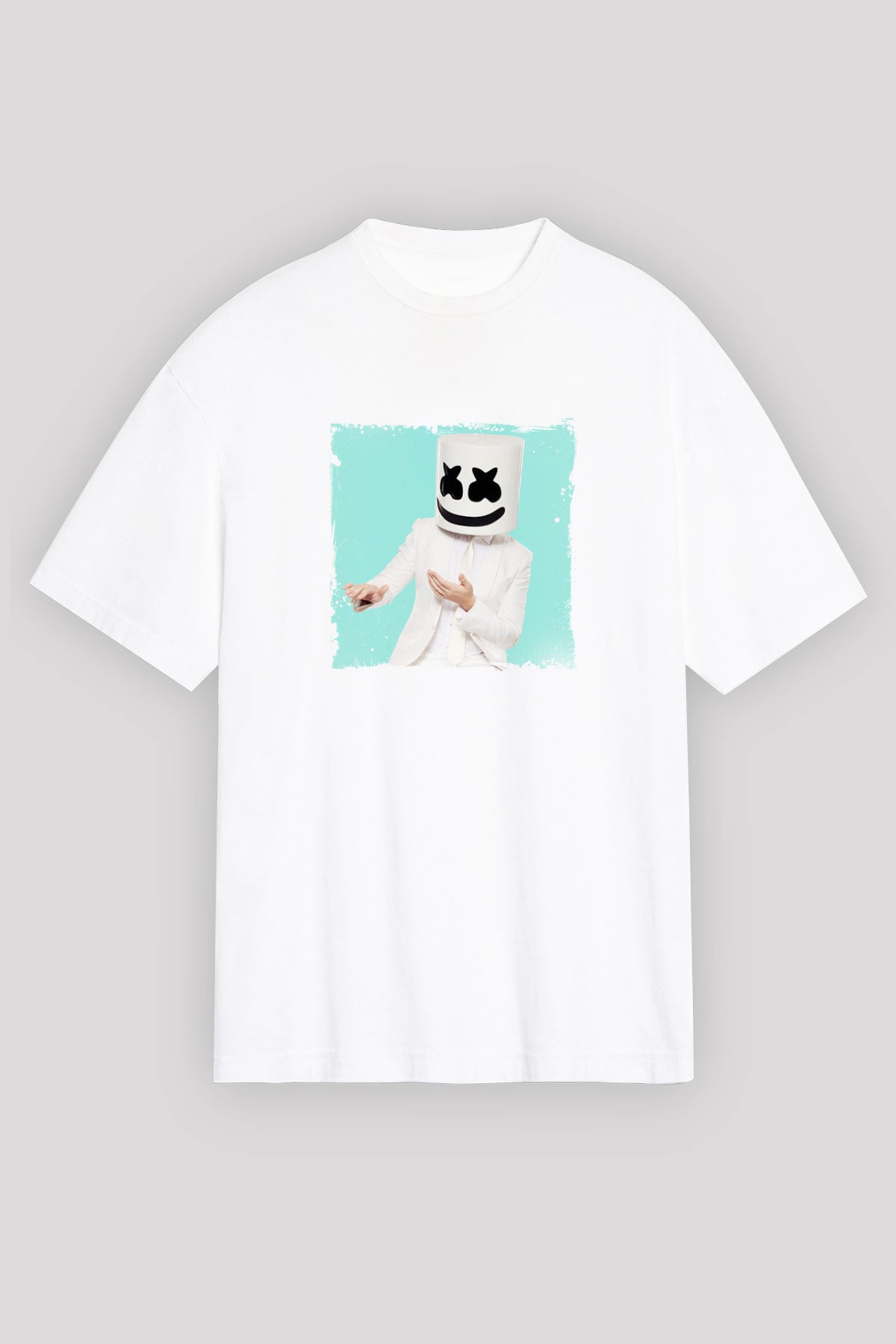 MarshmelloBaskılı Beyaz Tişört