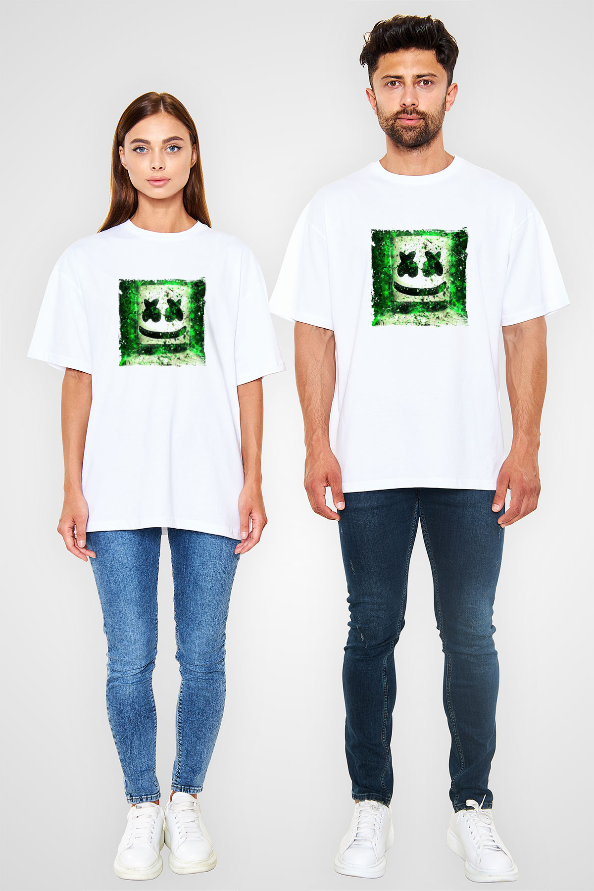 MarshmelloBaskılı Beyaz Tişört