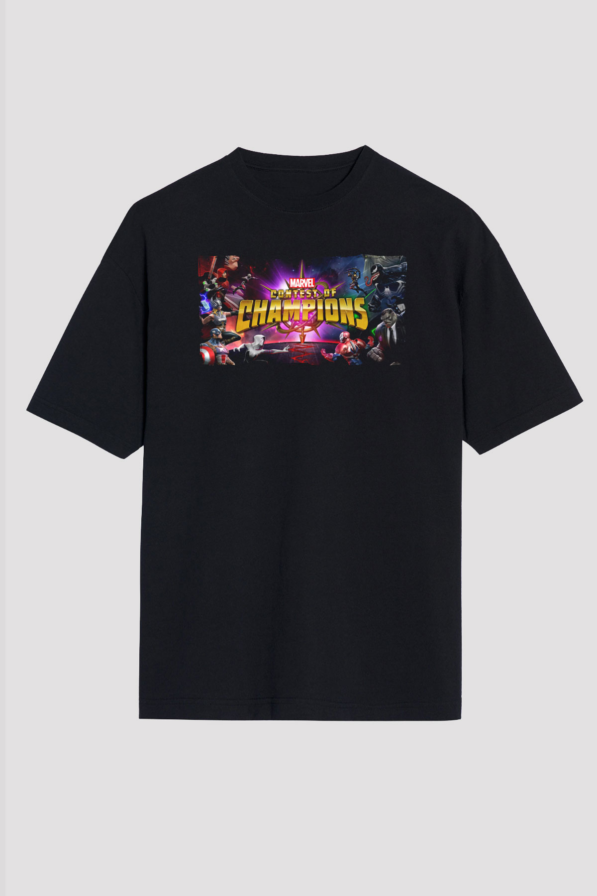 Marvel Contest of Champions Siyah Unisex Tişört T-Shirt