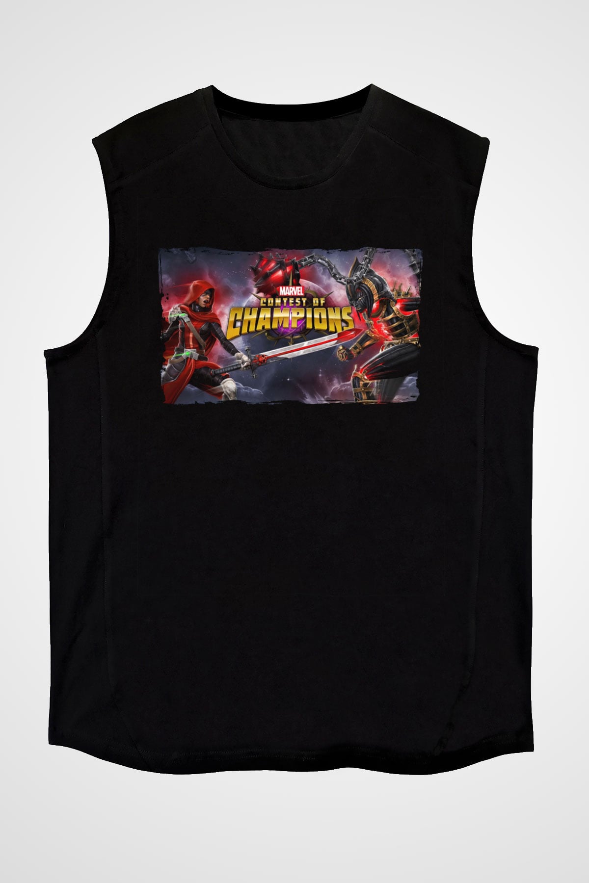 Marvel Contest of Champions Siyah Unisex Kolsuz Tişört