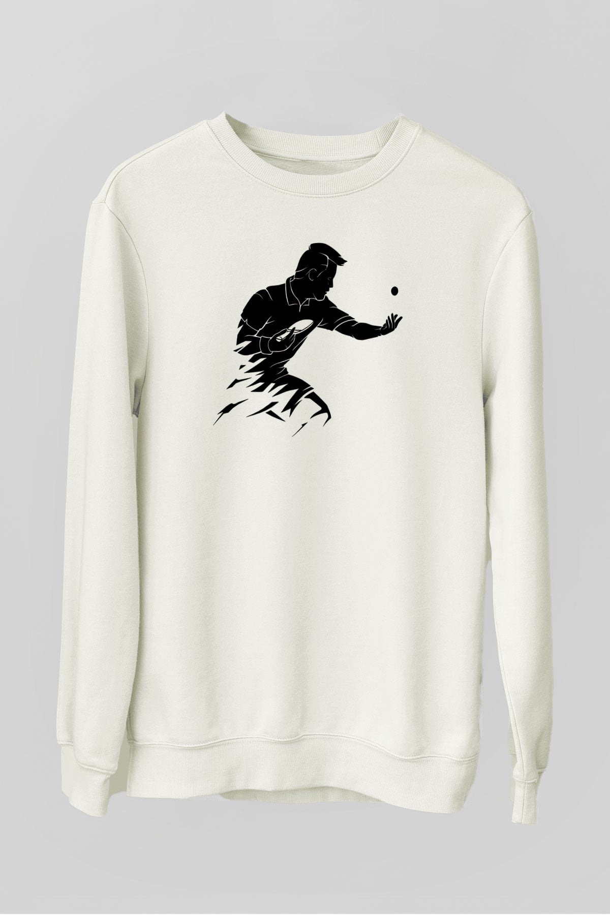 Masa tenisi Beyaz Unisex Sweatshirt