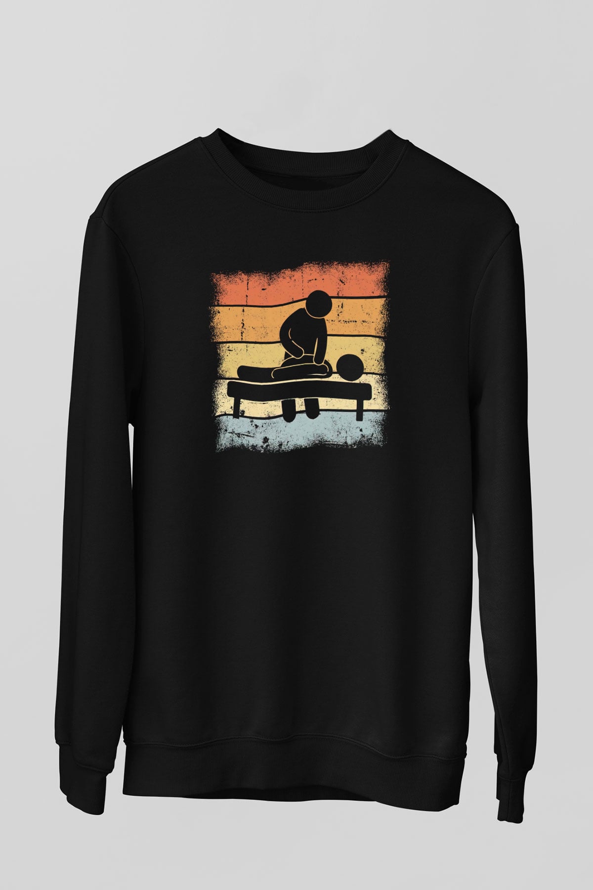 Masör Siyah Unisex Sweatshirt