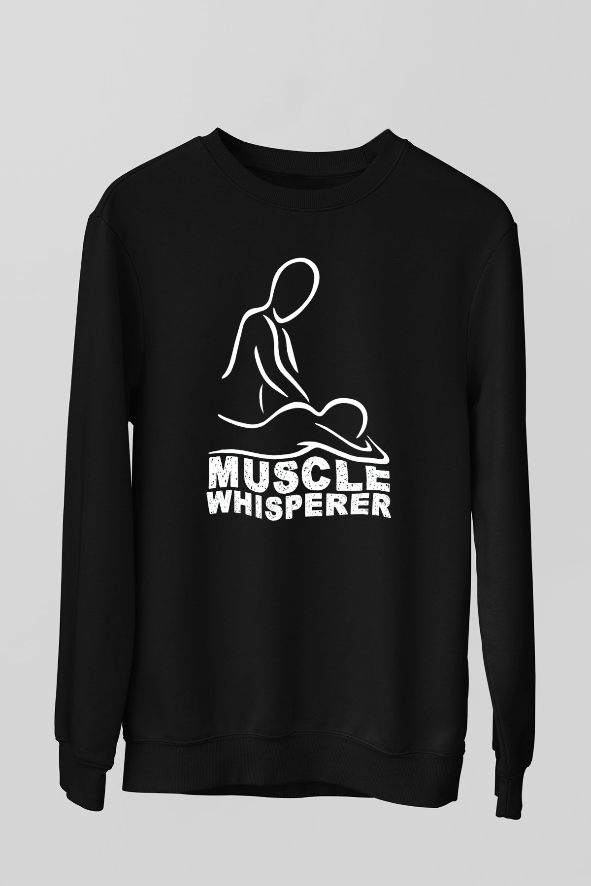 Masör Siyah Unisex Sweatshirt