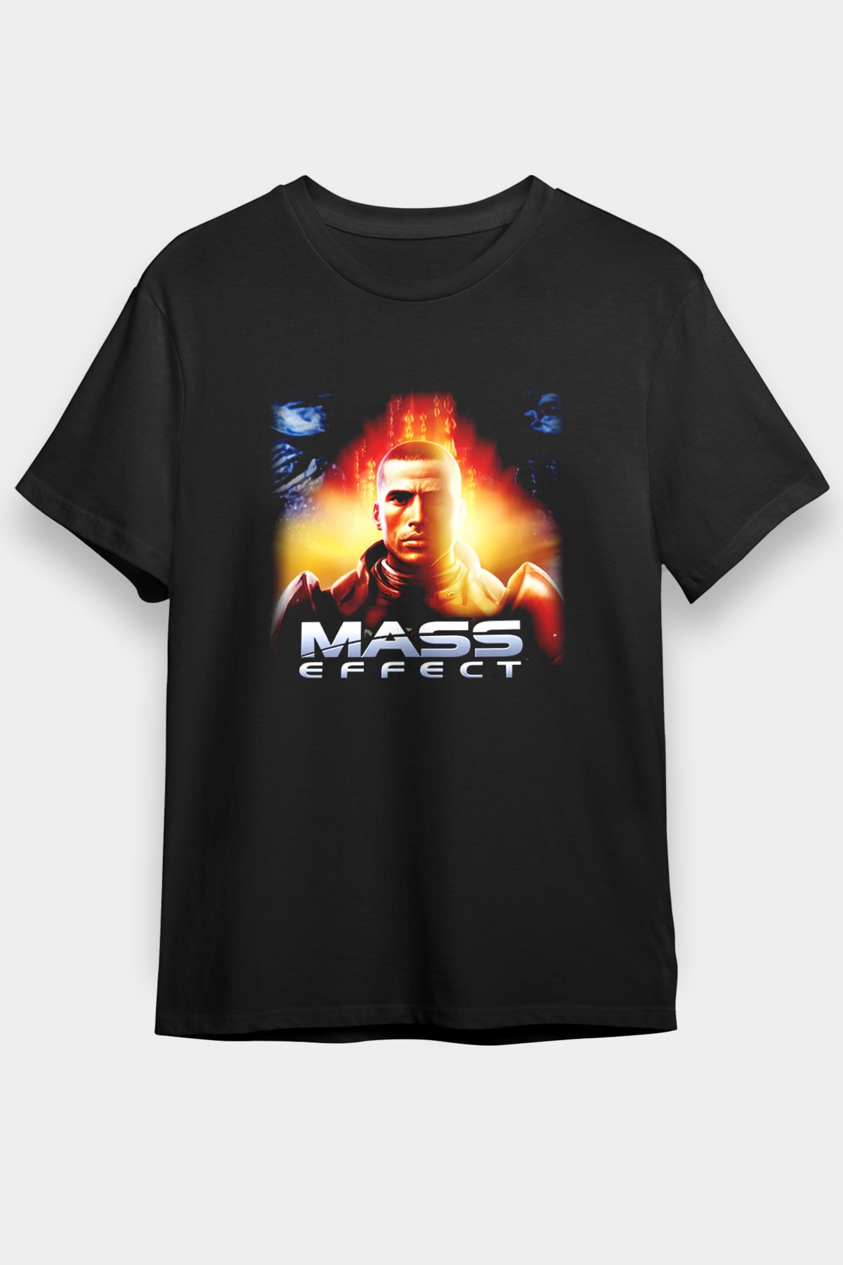 Mass Effect Siyah Unisex Tişört T-Shirt