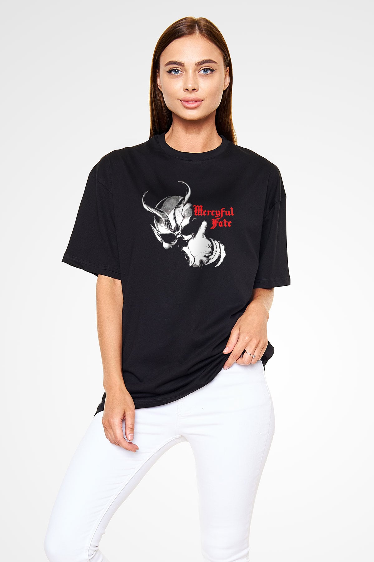 Massive Attack Baskılı Unisex Siyah Oversize Tişört - Tshirt