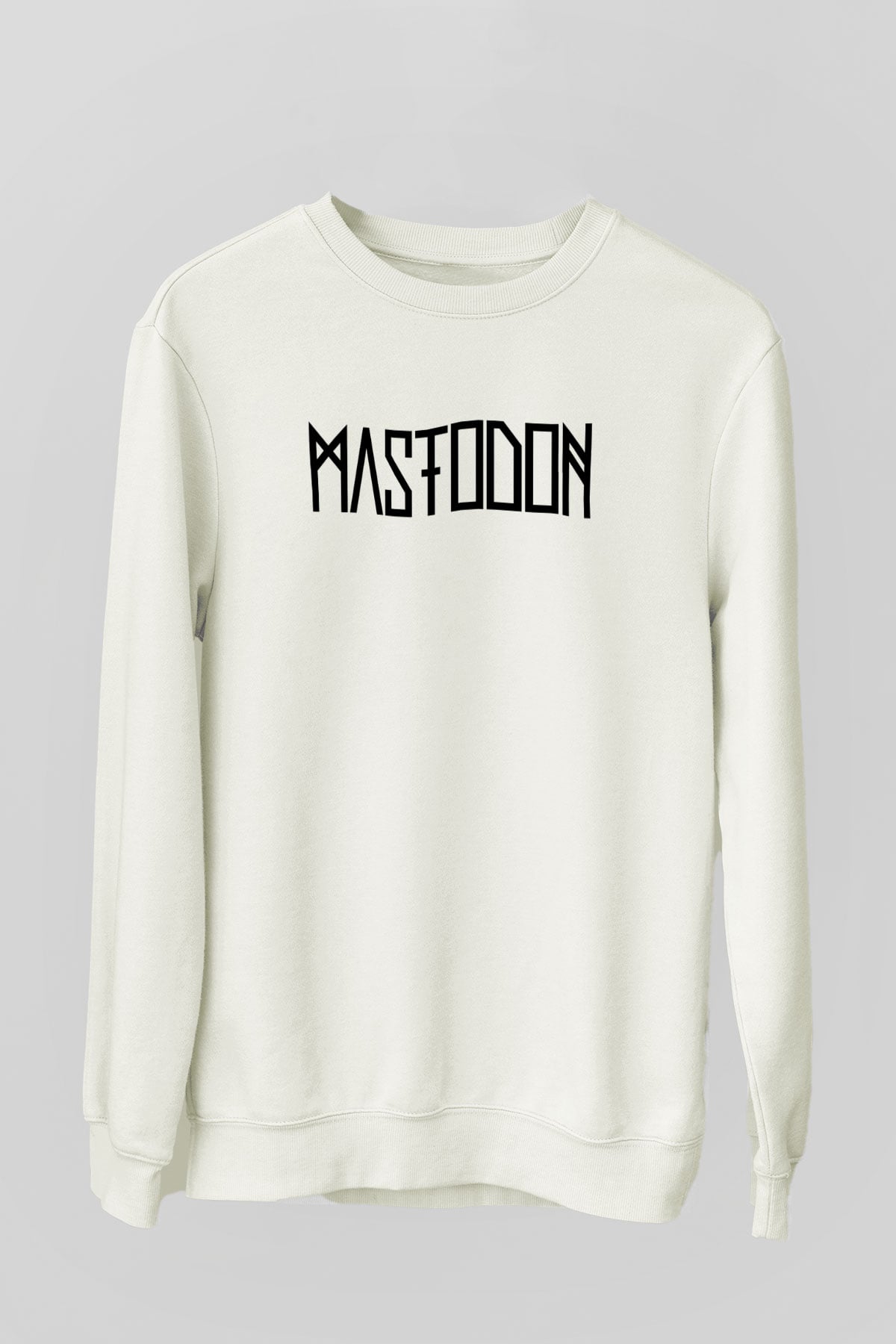Mastodon Beyaz Unisex Sweatshirt
