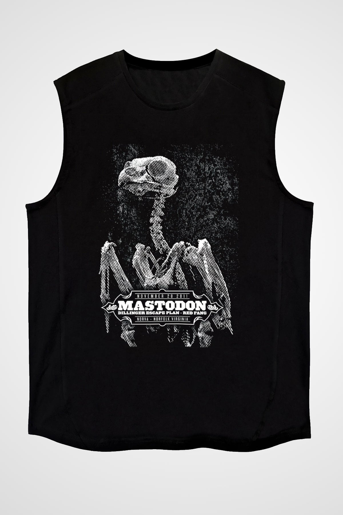 Mastodon Siyah Unisex Kolsuz Tişört