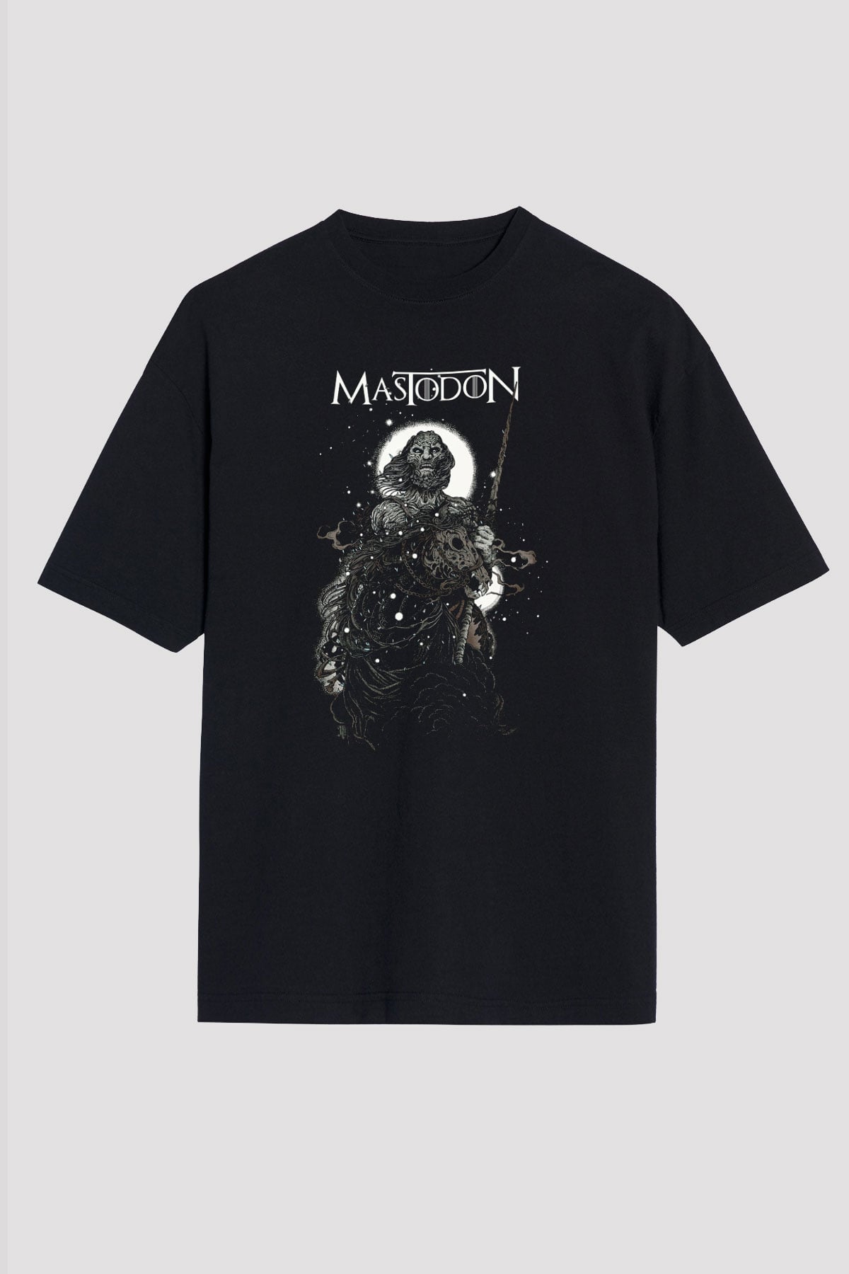 Mastodon Siyah Unisex Oversize Tişört T-Shirt