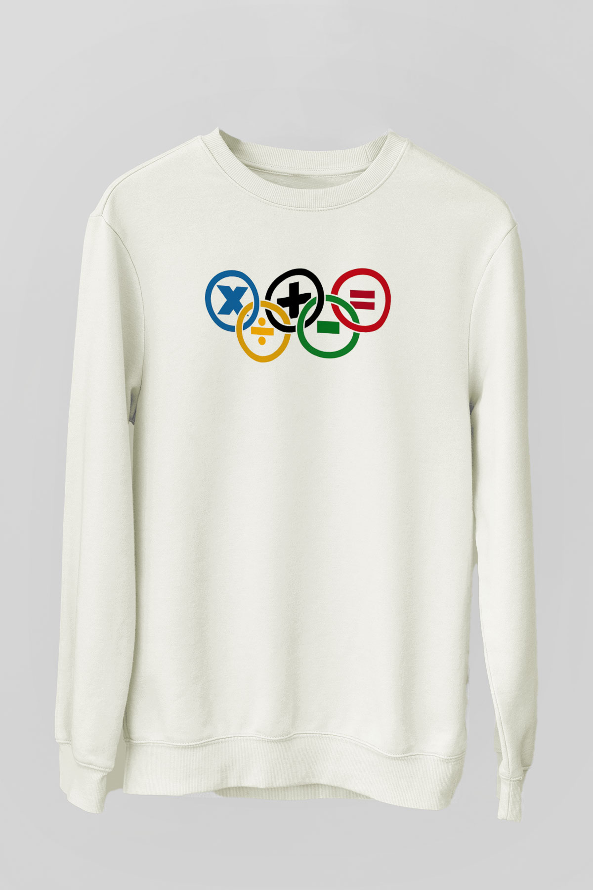 Matematikçi Beyaz Unisex Sweatshirt