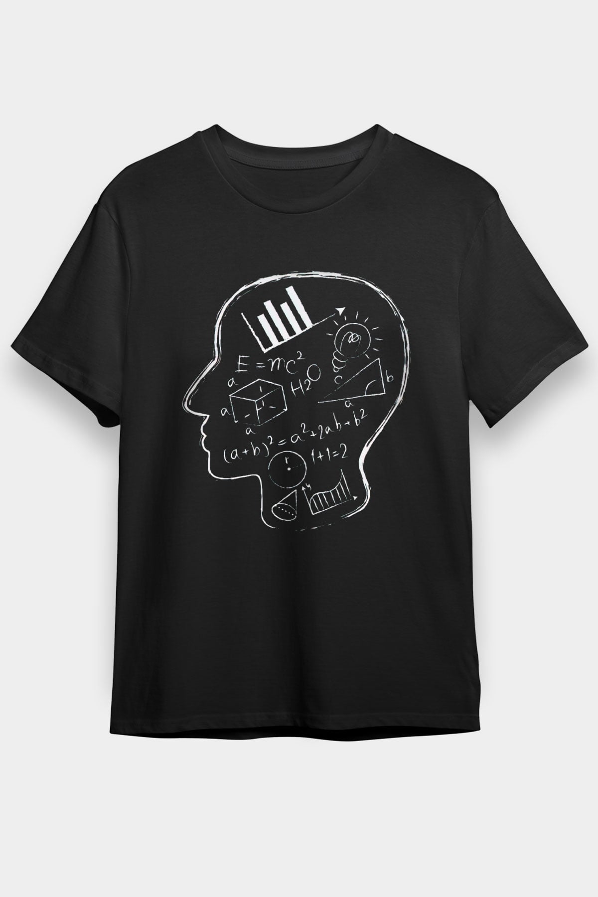 Matematikçi Siyah Unisex Tişört T-Shirt - TişörtFabrikası