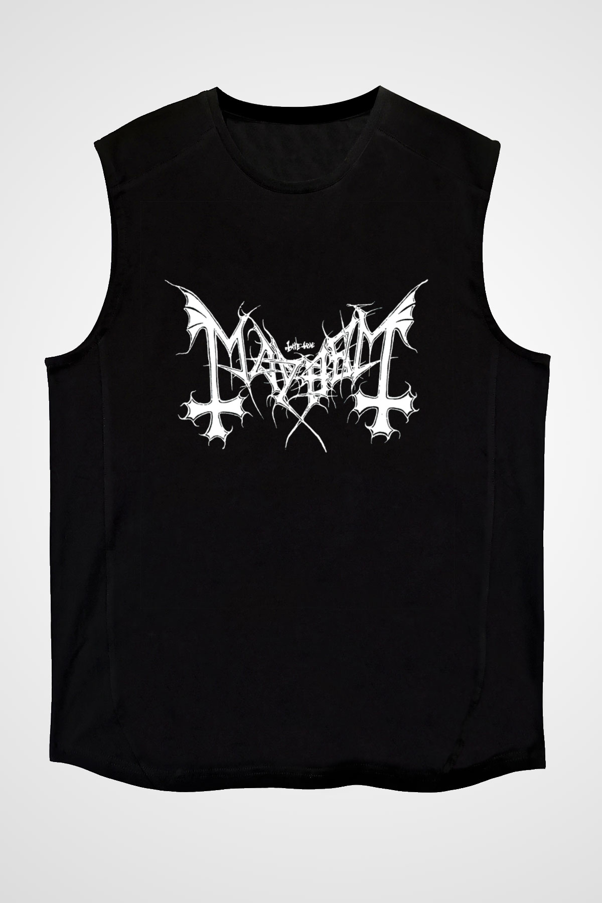 Mayhem Siyah Unisex Kolsuz Tişört