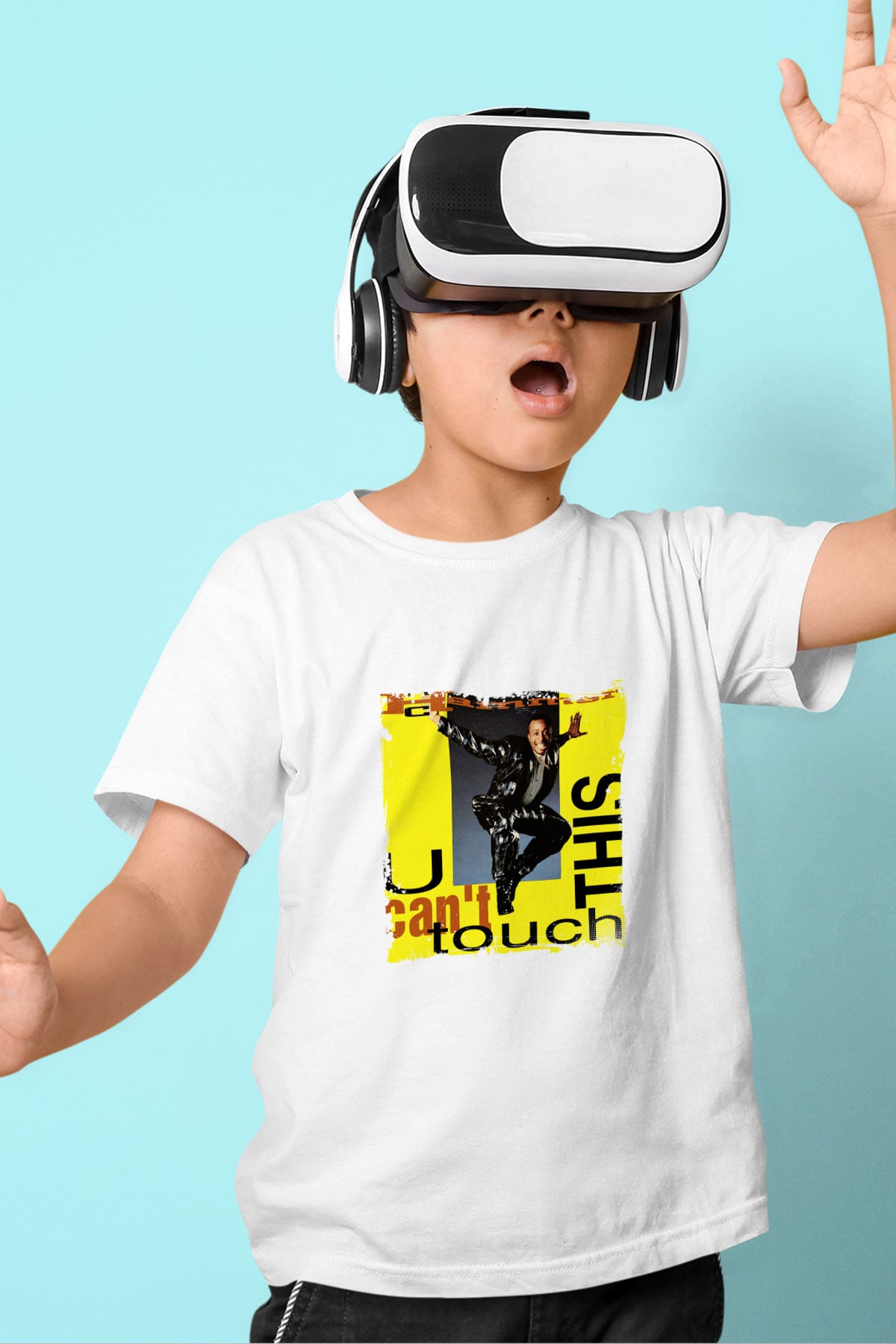 MC Hammer Baskılı Unisex Beyaz Çocuk Tişört