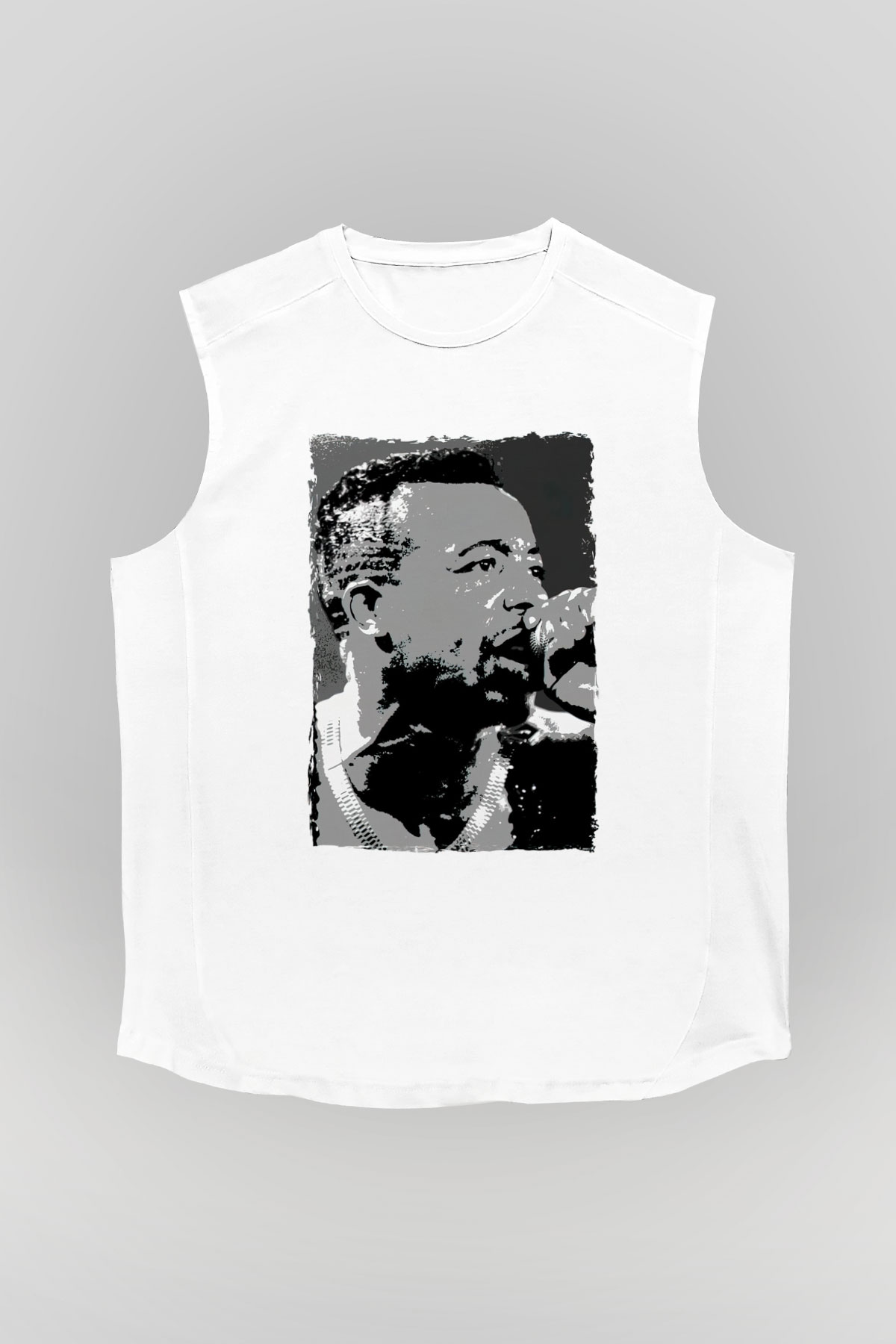 MC Hammer Beyaz Unisex Kolsuz Tişört