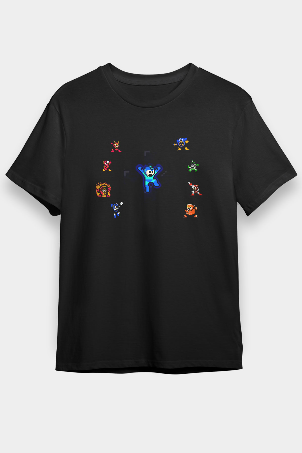 Mega Man Siyah Unisex Tişört