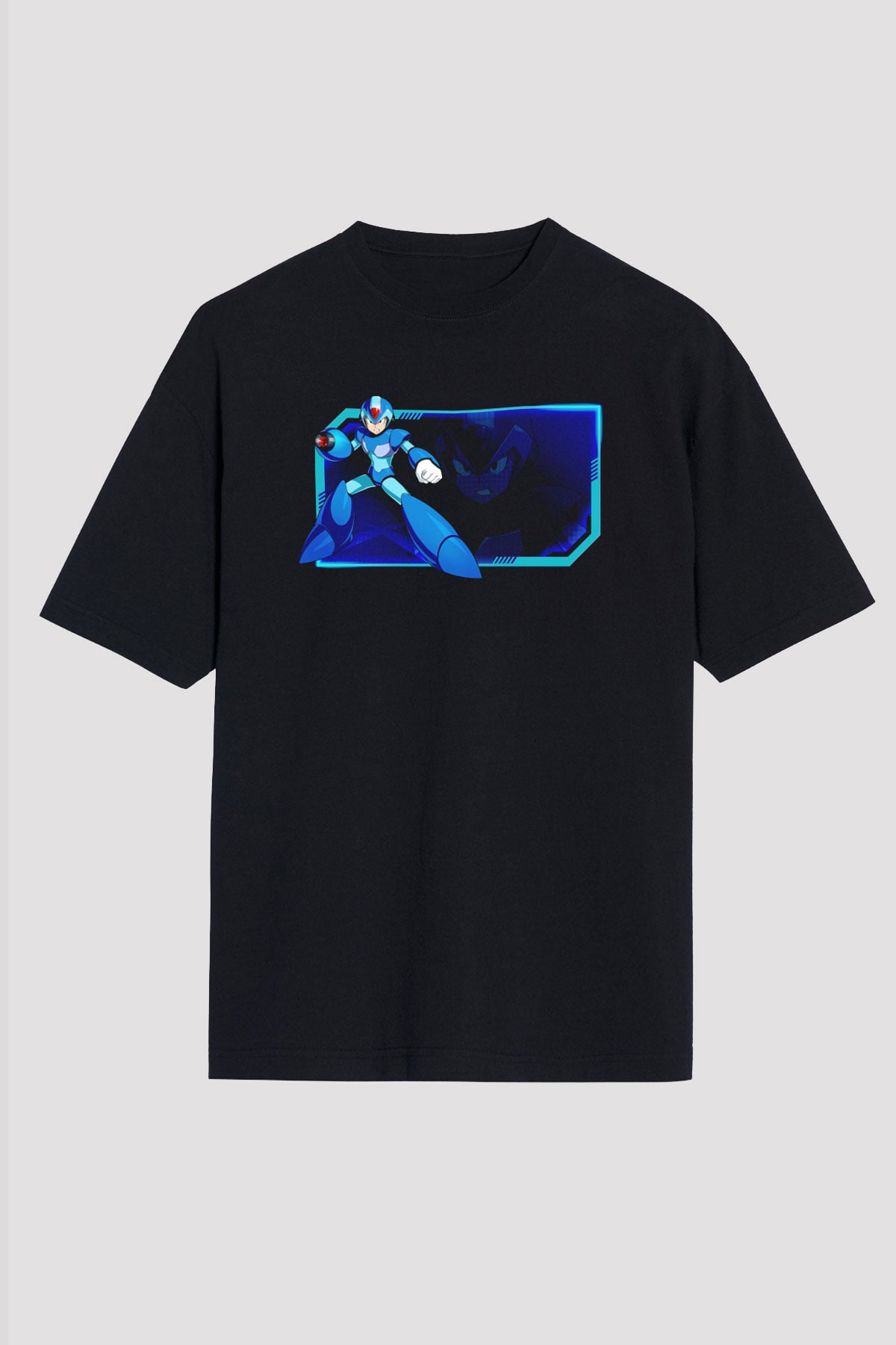 Mega Man Siyah Unisex Tişört