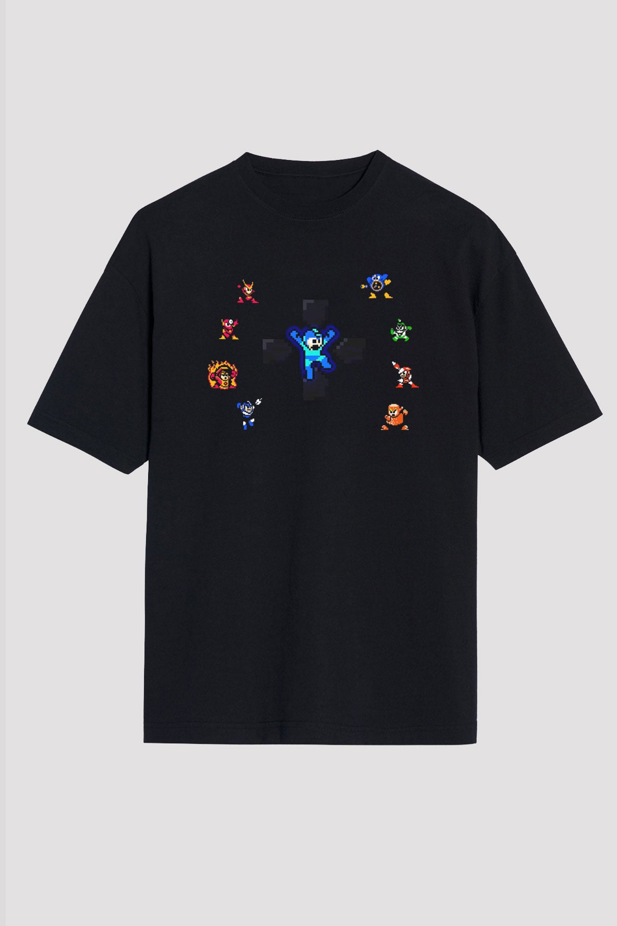 Mega Man Siyah Unisex Tişört