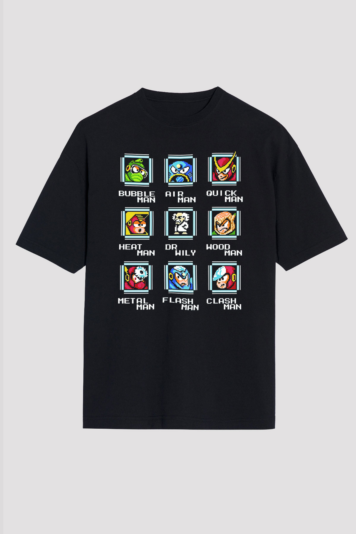 Mega Man Siyah Unisex Tişört