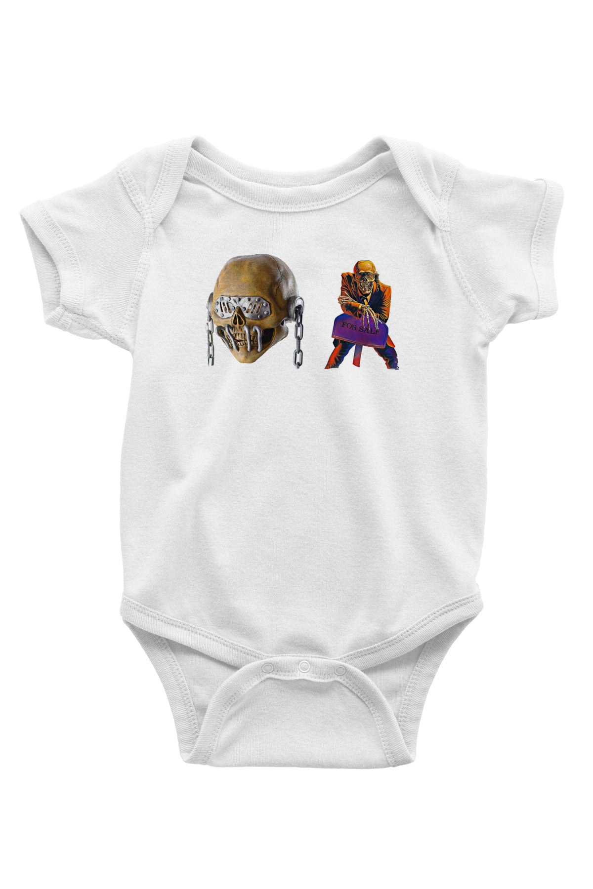 Megadeth Baskılı Beyaz Unisex Bebek Body - Zıbın