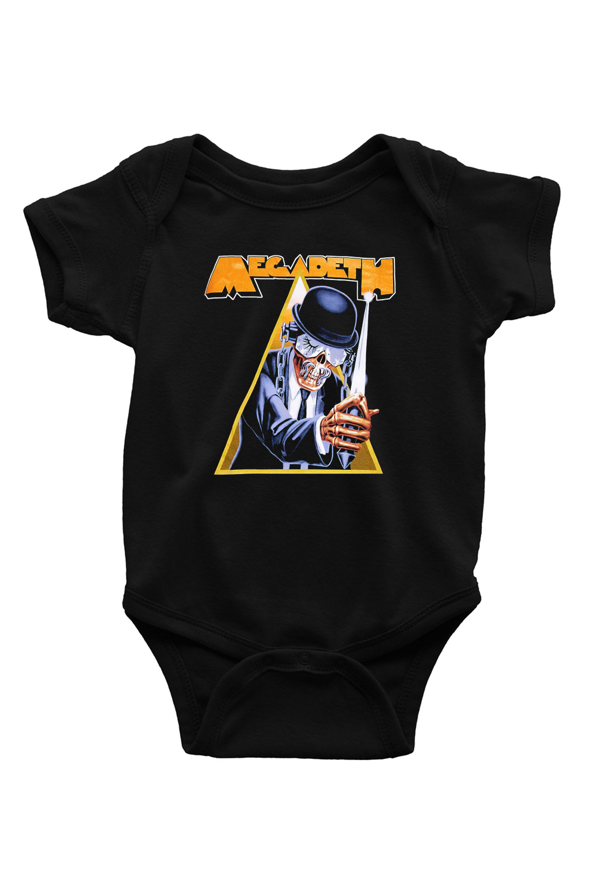 Megadeth Baskılı Siyah Bebek Body - Zıbın