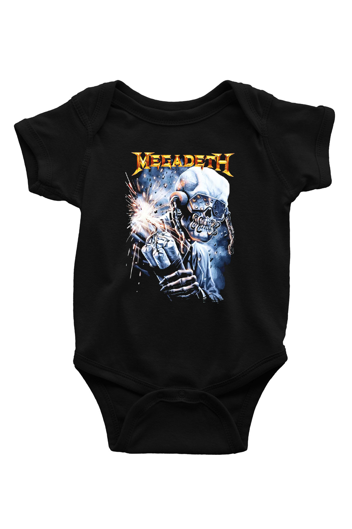 Megadeth Baskılı Siyah Bebek Body - Zıbın