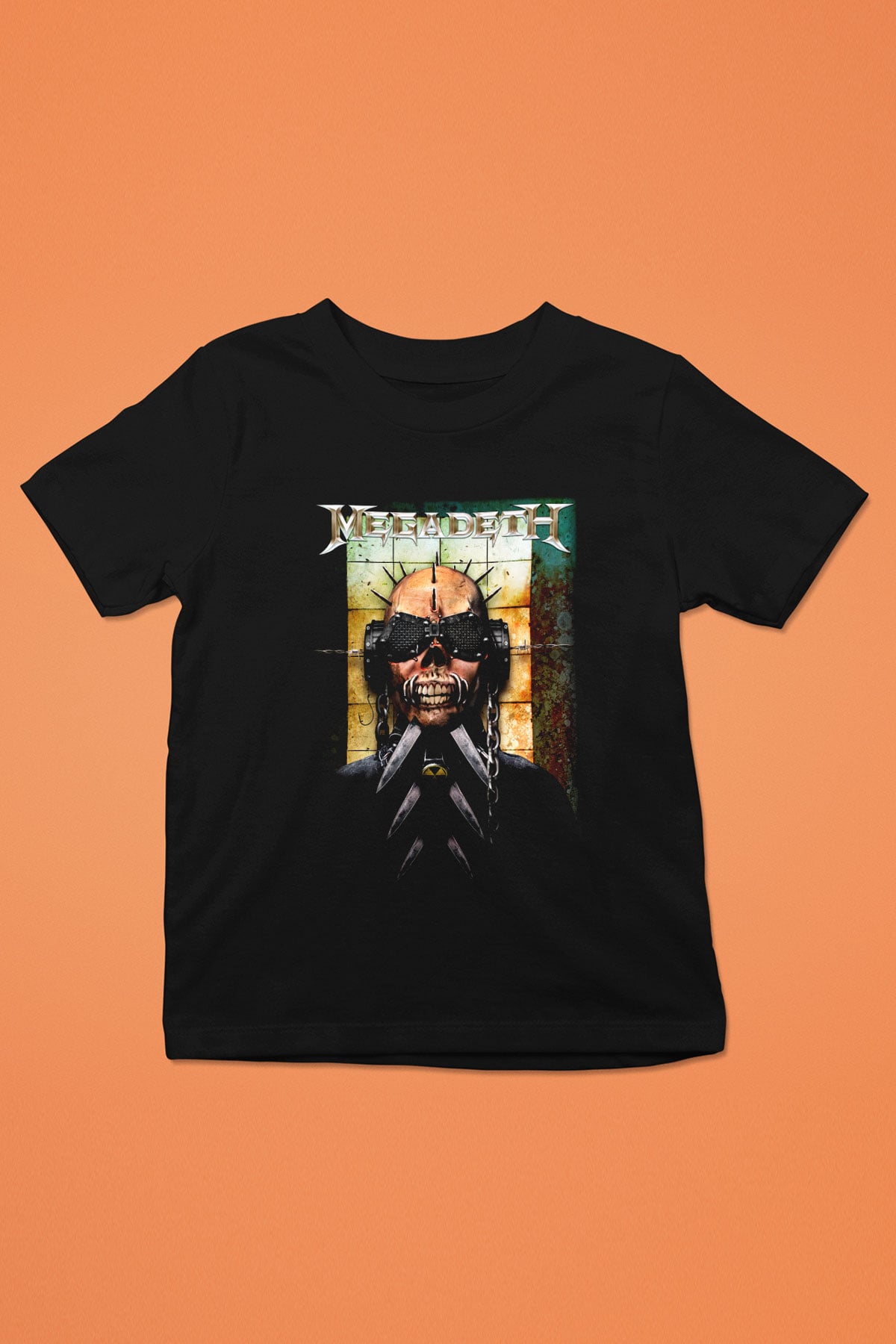 Megadeth Baskılı Siyah Unisex Çocuk Tişört