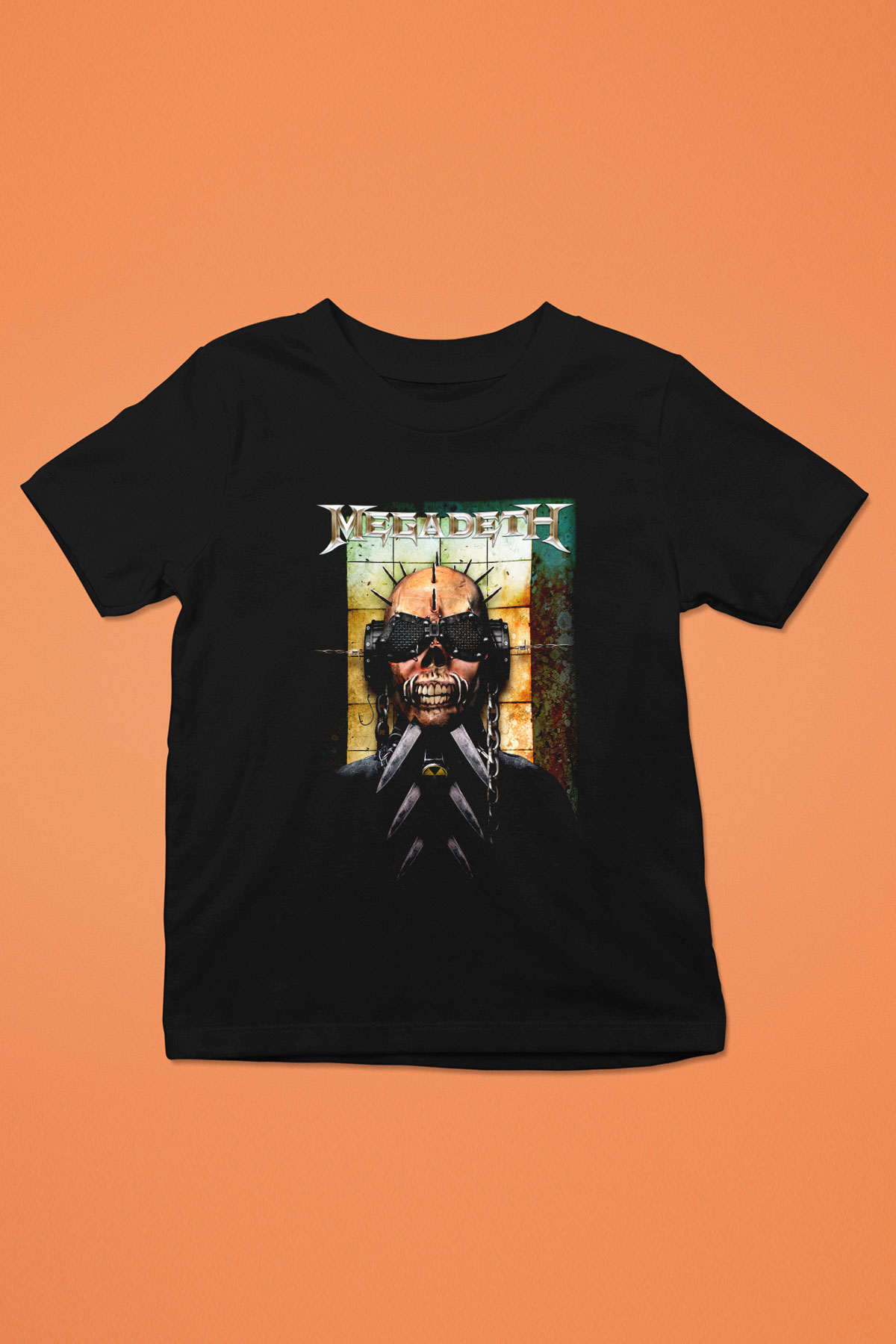 Megadeth Baskılı Siyah Unisex Çocuk Tişört