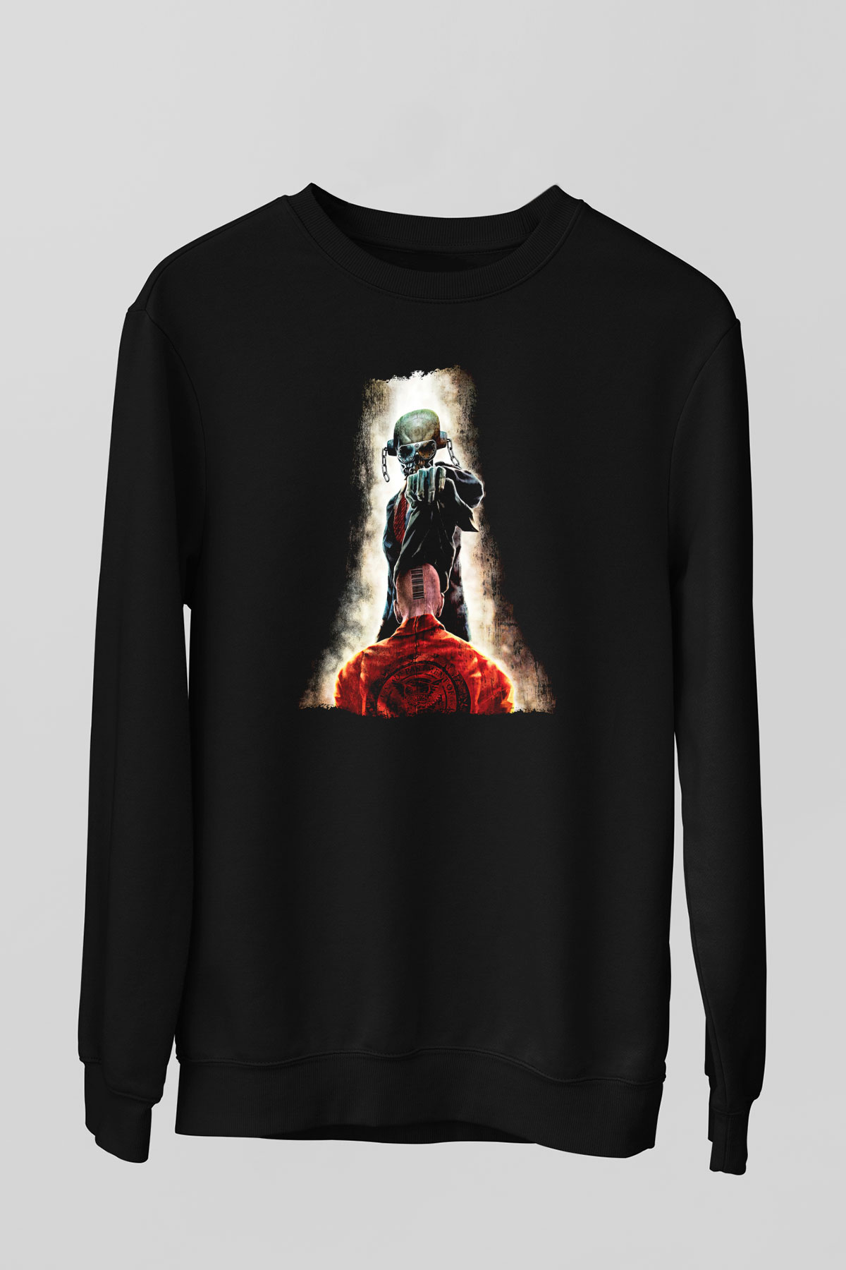 Megadeth Baskılı Unisex Siyah Sweatshirt