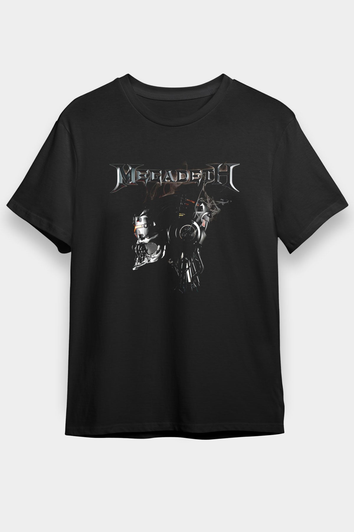 Megadeth Baskılı Unisex Siyah Tişört - Tshirt