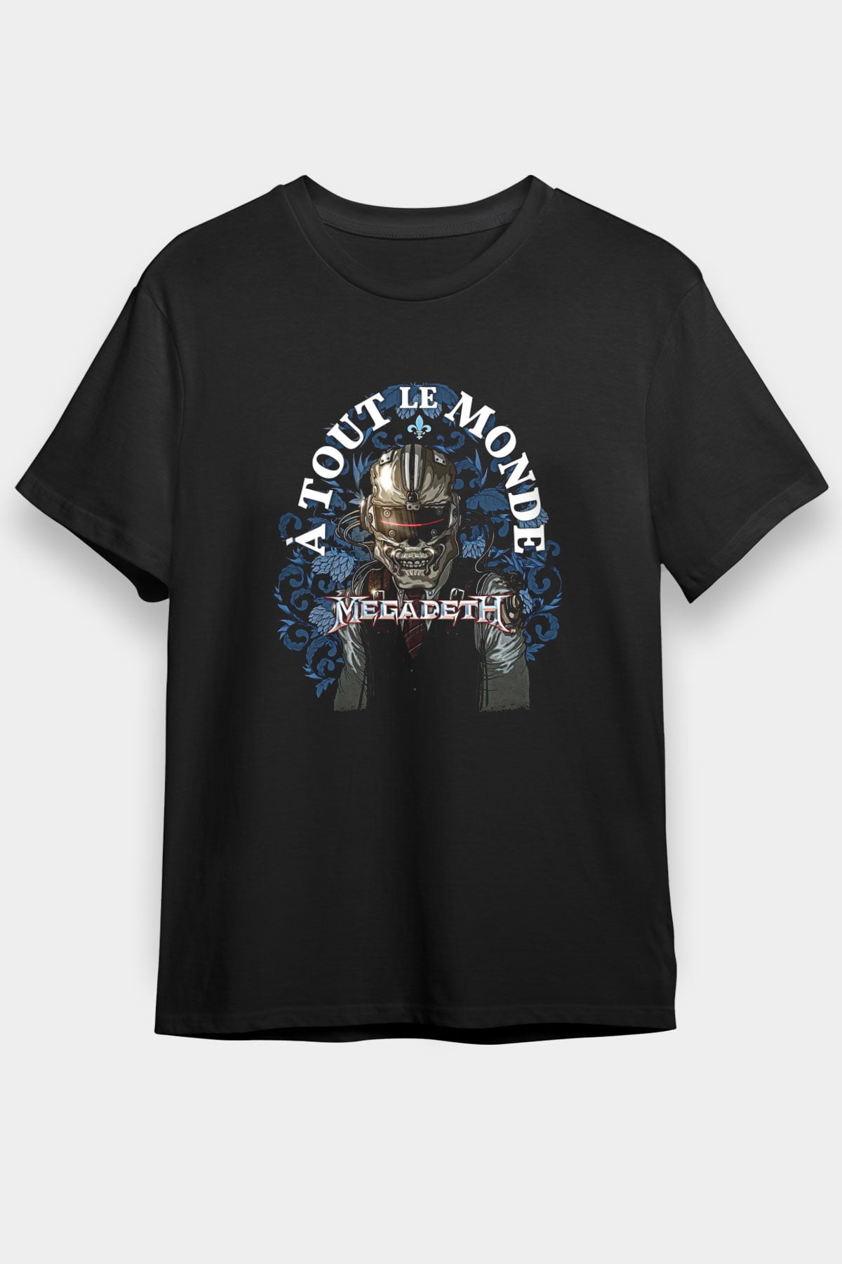 Megadeth Baskılı Unisex Siyah Tişört - Tshirt