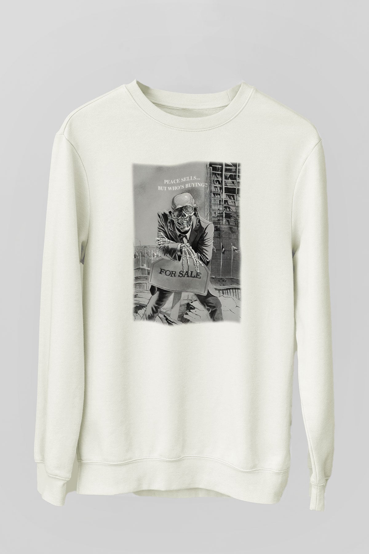Megadeth Beyaz Unisex Sweatshirt