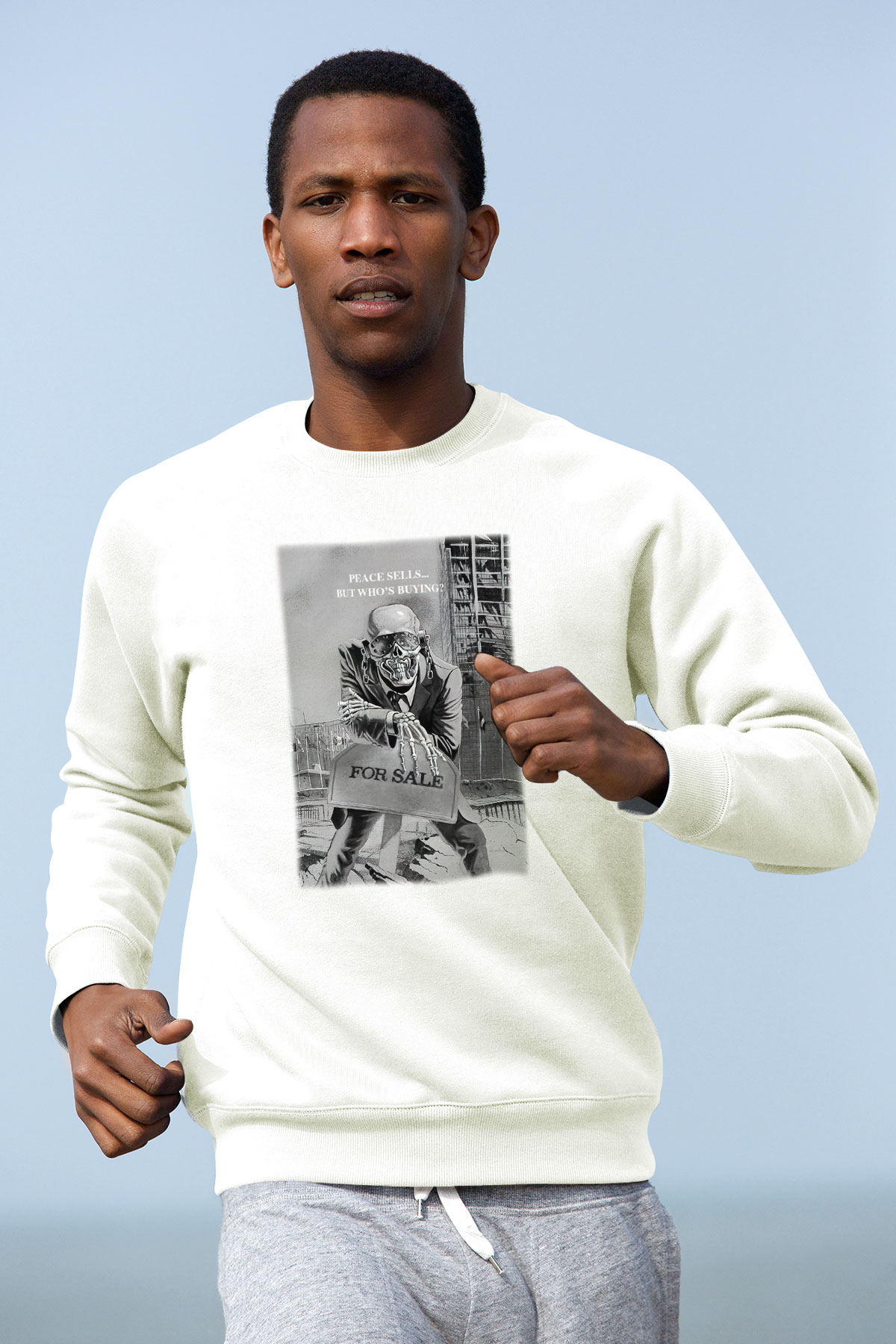 Megadeth Beyaz Unisex Sweatshirt