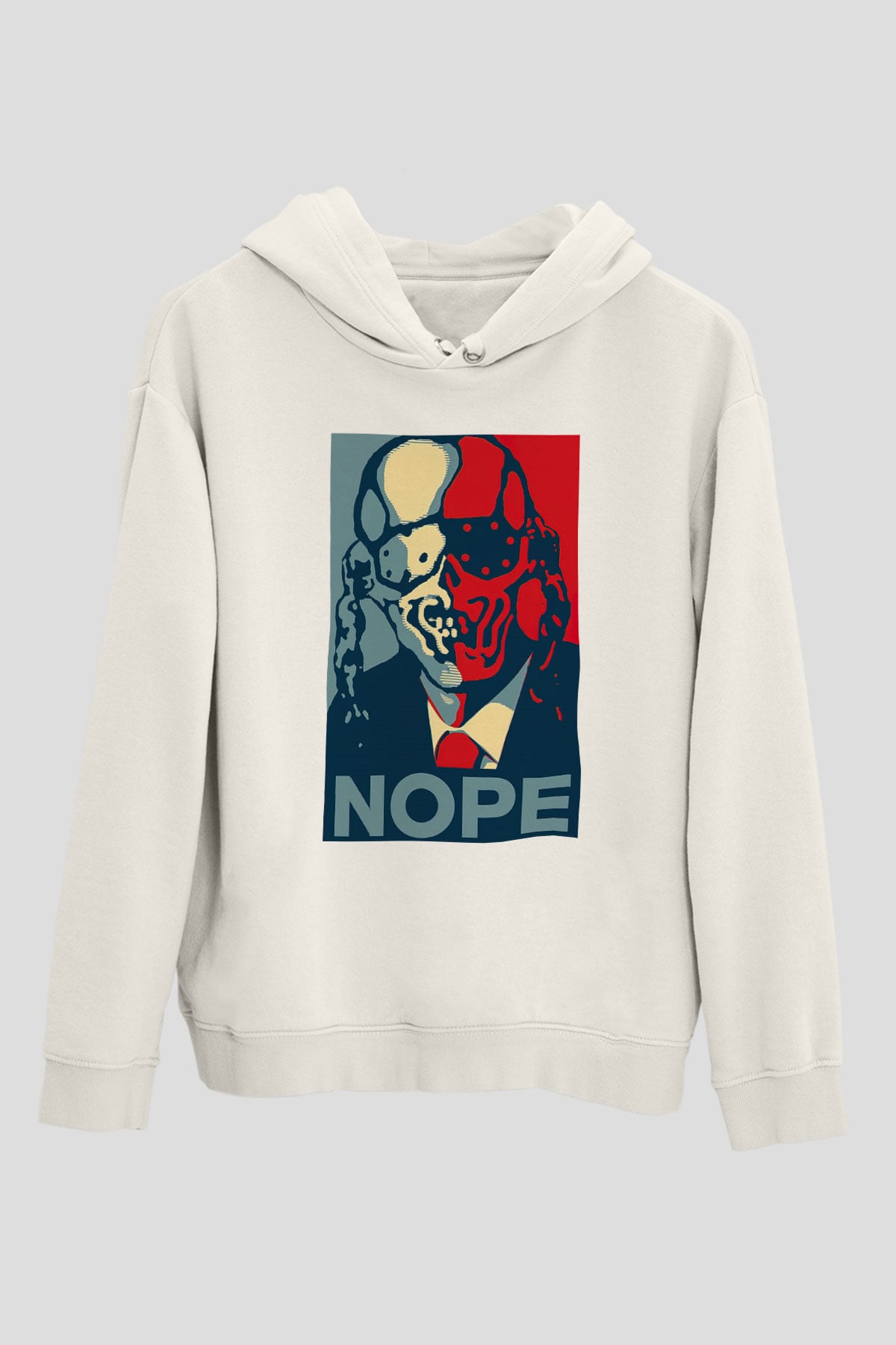 Megadeth Nope Beyaz Unisex Kapşonlu Sweatshirt